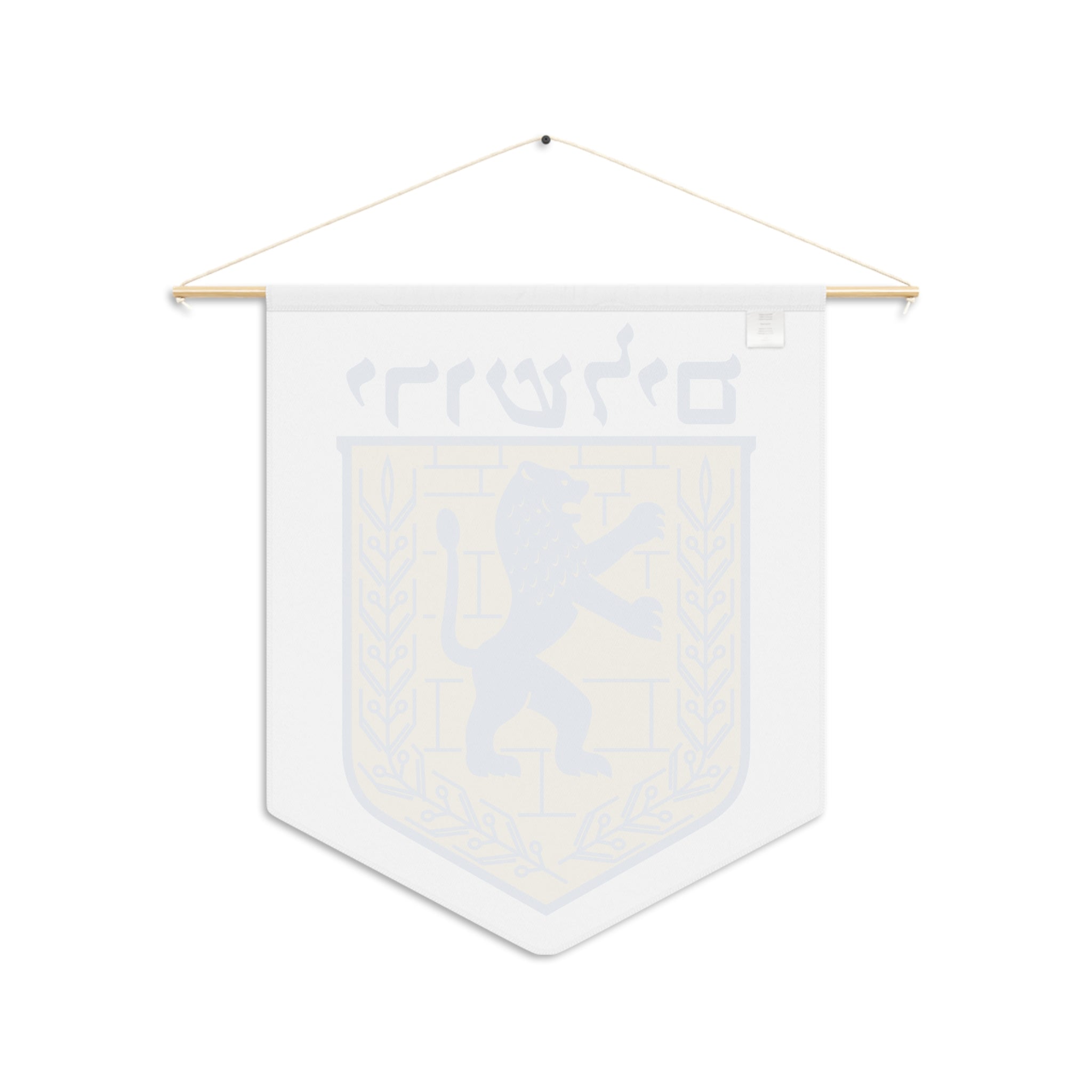 Jerusalem Pennant Banner, Wall Decor, Jewish Home Decor, Hebrew Wall Hanging, Israel Pride, Gift for Bar/Bat Mitzvah