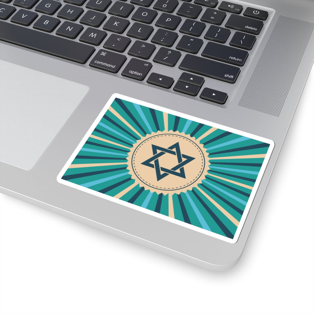 Jewish Star Kiss-Cut Stickers | Colorful Vinyl Decals for Laptops, Water Bottles, Gifts, Celebrations