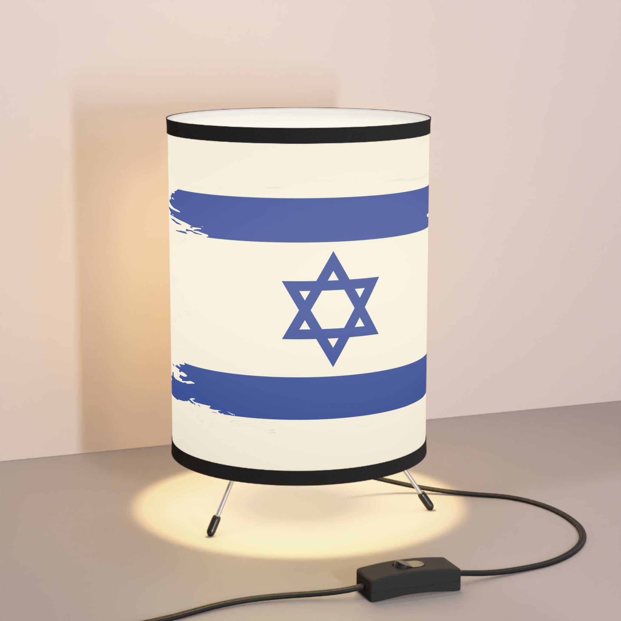 Tripod Lamp with High-Res Printed Shade - Israeli Flag Design, Modern Lighting for Home Decor, Unique Gift for Festivals, Personalized [...]