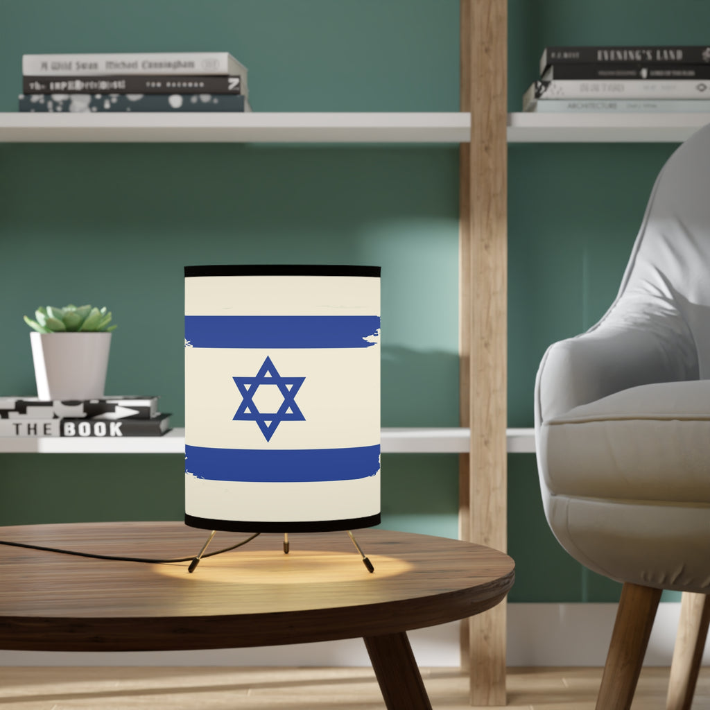 Tripod Lamp with High-Res Printed Shade - Israeli Flag Design, Modern Lighting for Home Decor, Unique Gift for Festivals, Personalized [...]