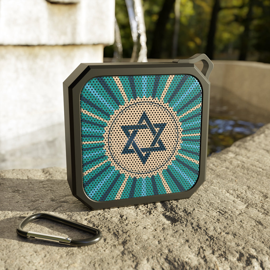 Bluetooth Outdoor Speaker with Star of David Design, Waterproof Speaker for Hiking