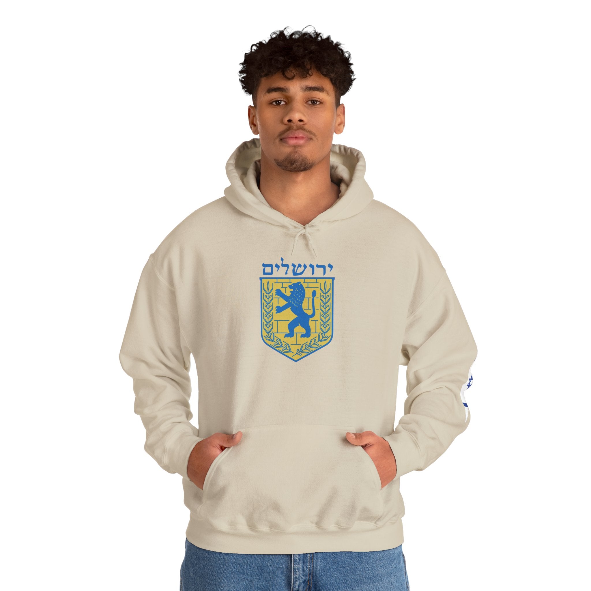 Stylish Jerusalem Unisex Heavy Blend™ Hoodie, Cozy Gift for Fans, Ideal for Celebrations, Streetwear, Everyday Comfort, Unique Graphic Design