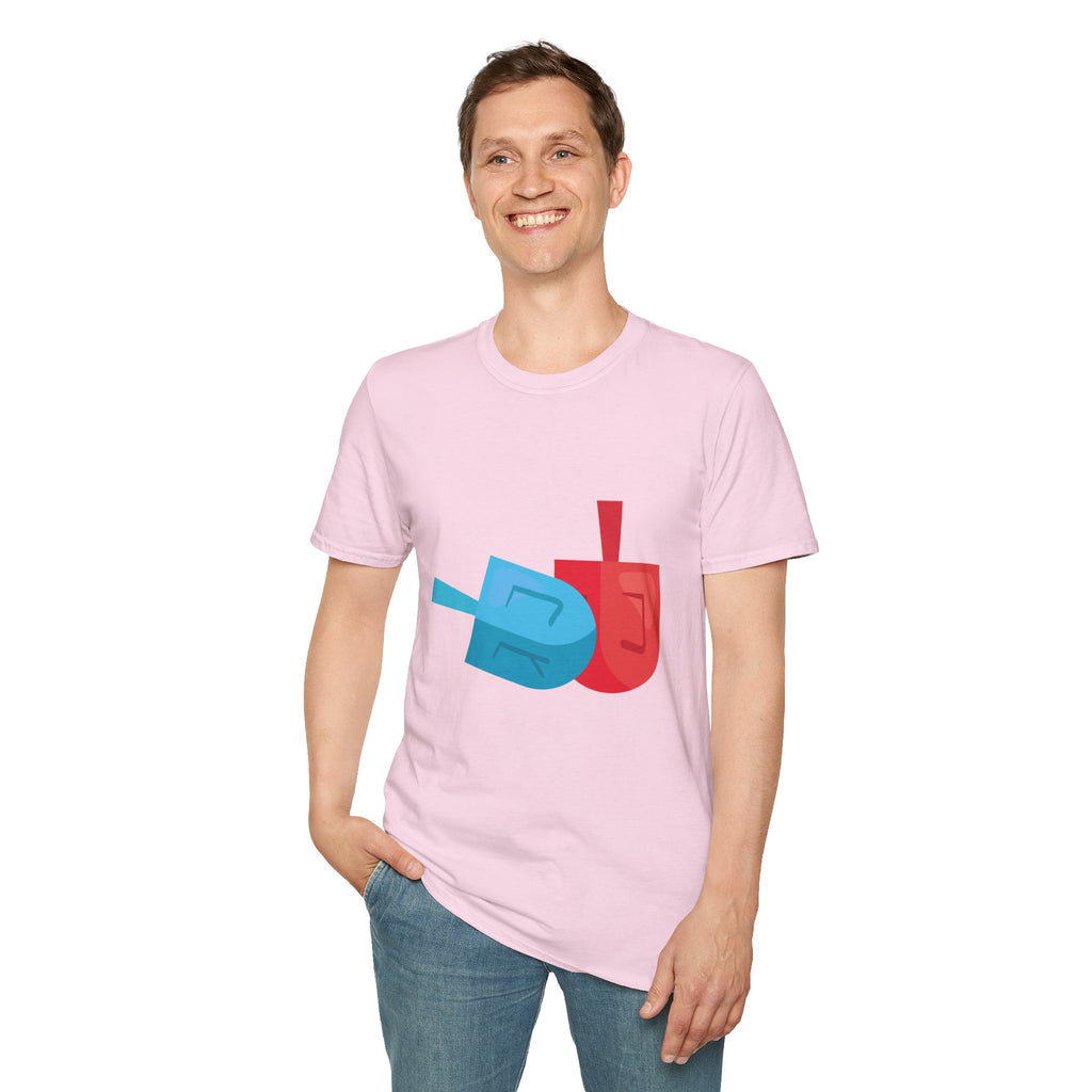 Dreidel T-Shirt with Colorful Design - Perfect for Celebrations, Gifts, Birthdays, Casual Wear, and Family Gatherings