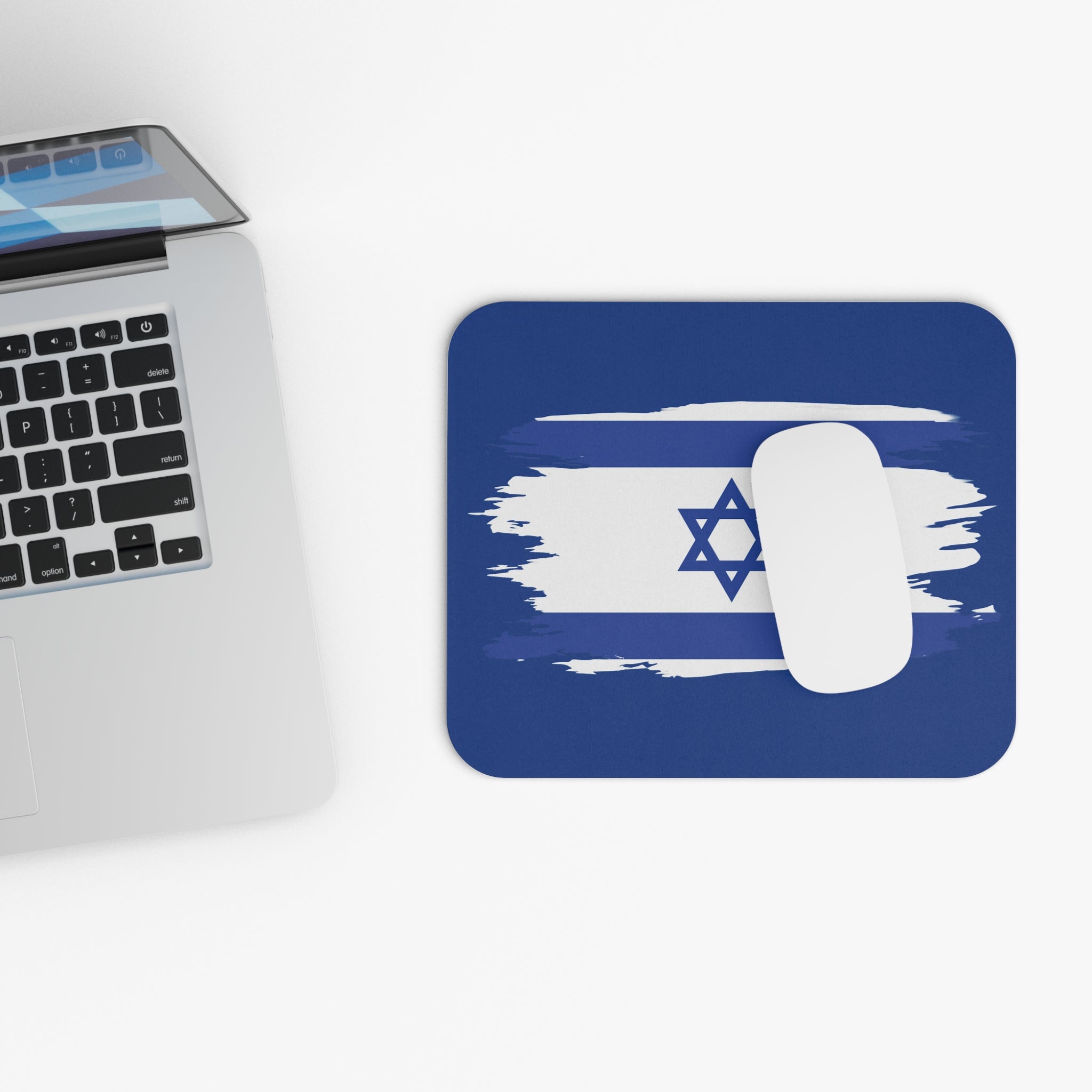 Israel Flag Mouse Pad, Desk Accessory for Students, Home Office Decor, Jewish Gifts, National Holidays