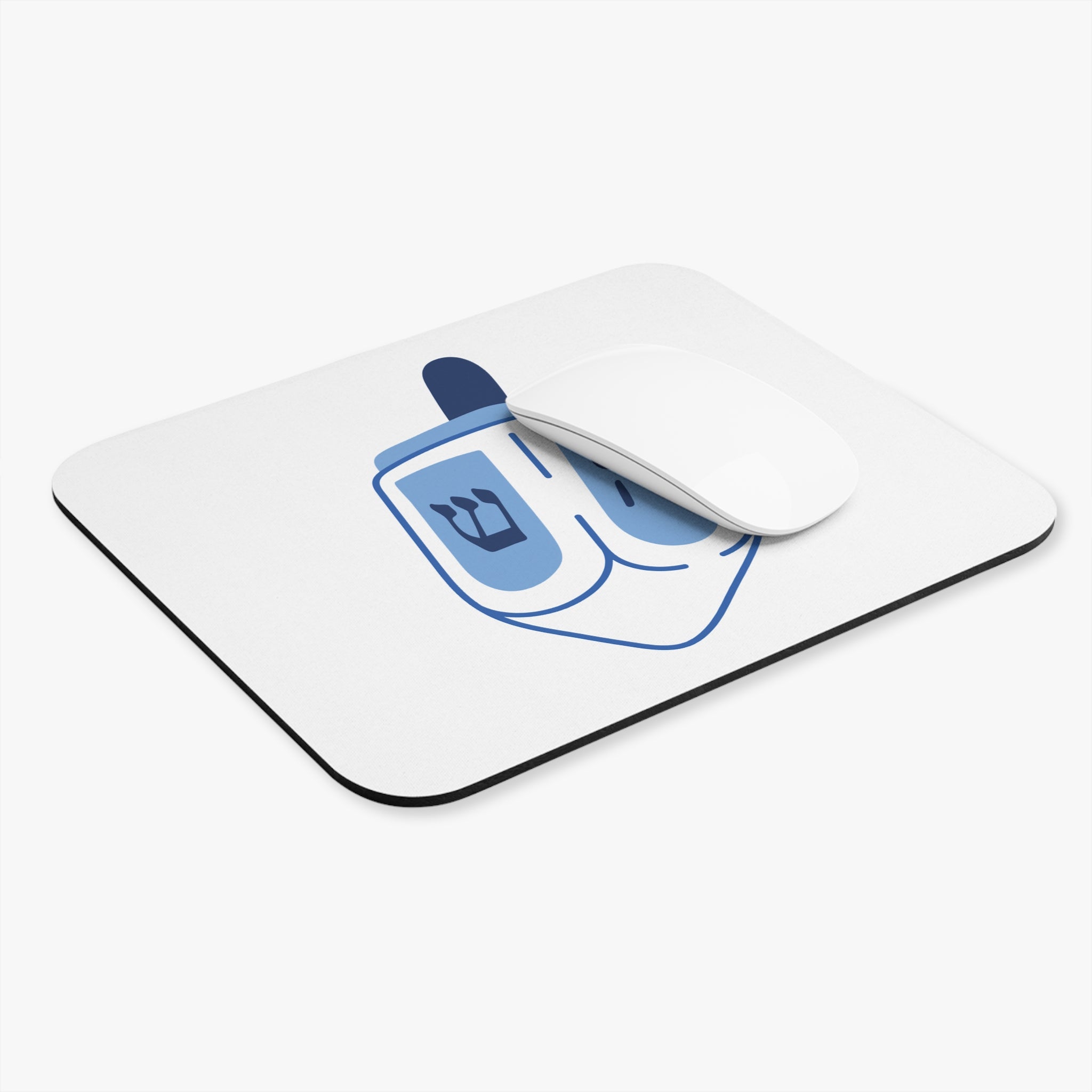 Dreidel Mouse Pad | Chanukah Gift | Jewish Holiday Desk Accessories | Fun Office Decor | Gamer Mousepad