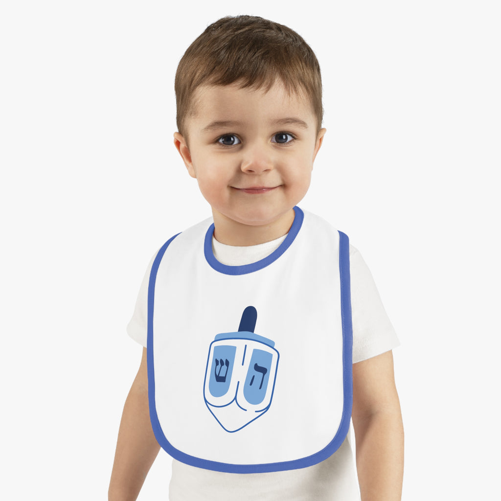 Baby Dreidel Bib, Cute Baby Bib, Hanukkah Gift, Holiday Accessories, Baby Shower Gift, Infant Feeding