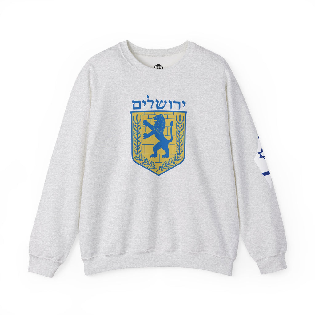 Jerusalem Crewneck Sweatshirt - Cozy Vintage Style, Unisex Casual Wear, Perfect for Everyday, Gifts, Celebrations, Sports Events
