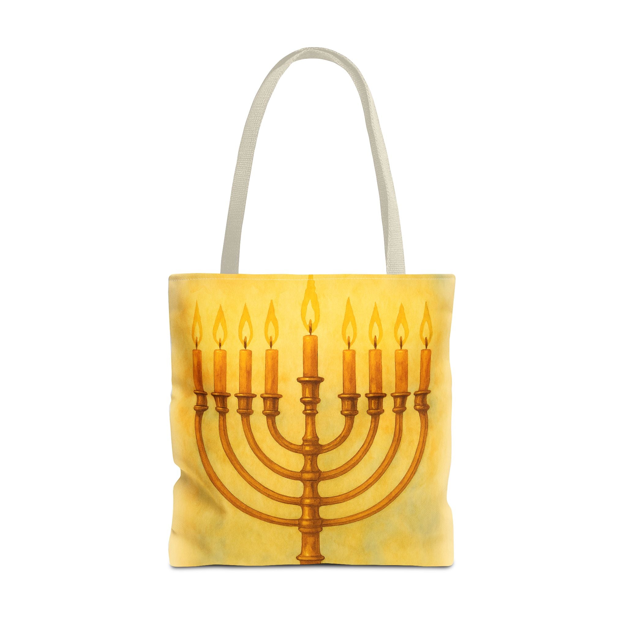 Menorah Tote Bag | Hanukkah Tote | Holiday Gift | Reusable Shopping Bag | Jewish Festival Essentials
