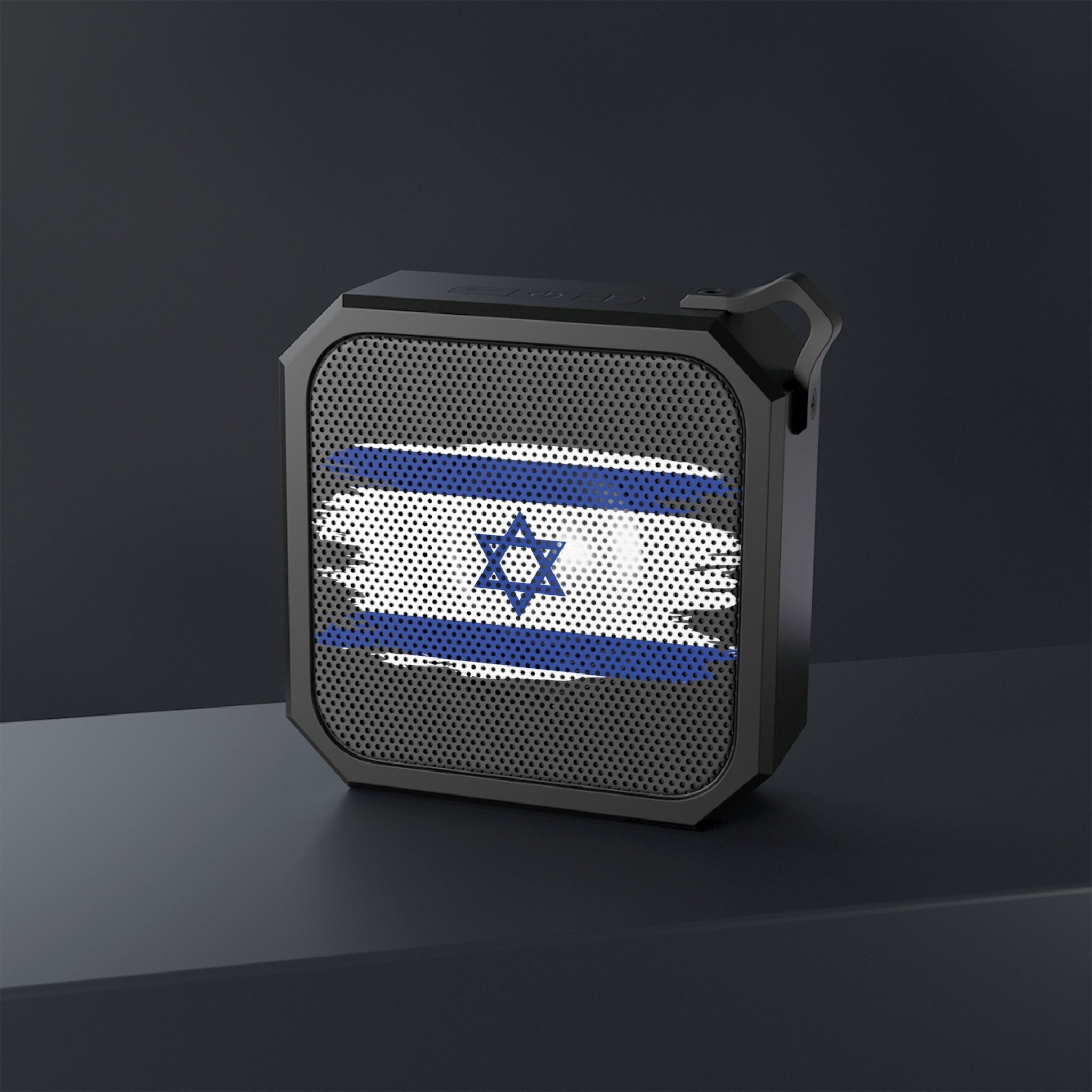 Israeli Flag Bluetooth Speaker, Outdoor Bluetooth Speaker, Waterproof Speaker, Portable Speaker, Bluetooth Audio, Gift for Travelers, Camping Speaker