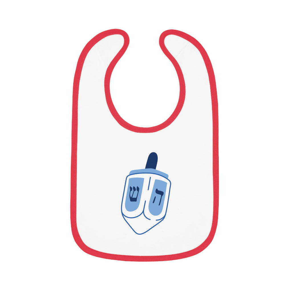 Baby Dreidel Bib, Cute Baby Bib, Hanukkah Gift, Holiday Accessories, Baby Shower Gift, Infant Feeding