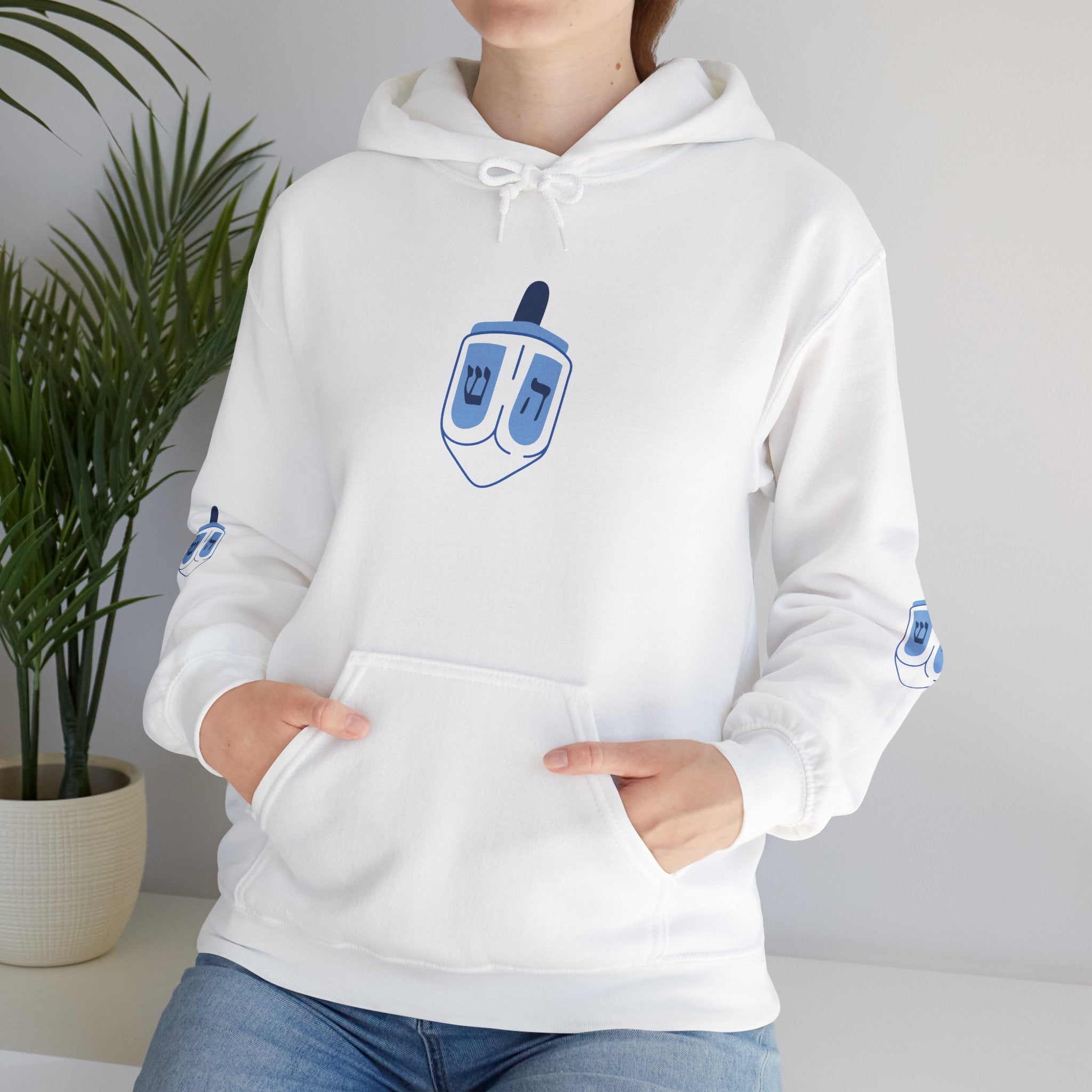 Hanukkah Dreidel Hooded Sweatshirt, Unisex Holiday Apparel, Festive Spinning Top Hoodie, Cozy Gift for Men and Women, Winter [...]