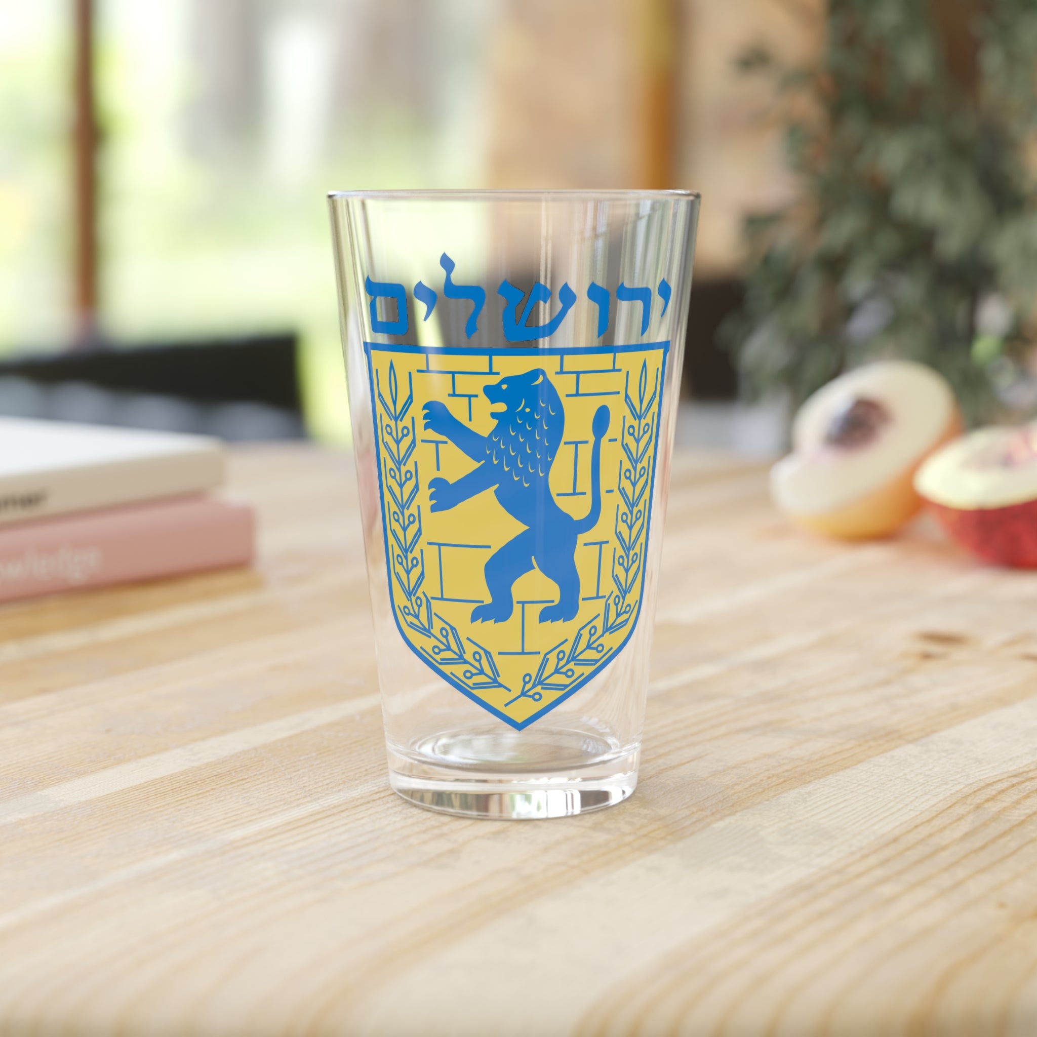 Jerusalem Pint Glass, 16oz