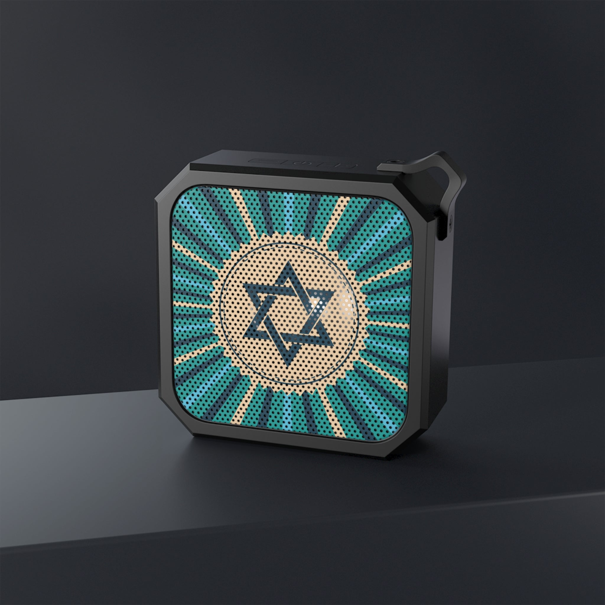 Bluetooth Outdoor Speaker with Star of David Design, Waterproof Speaker for Hiking