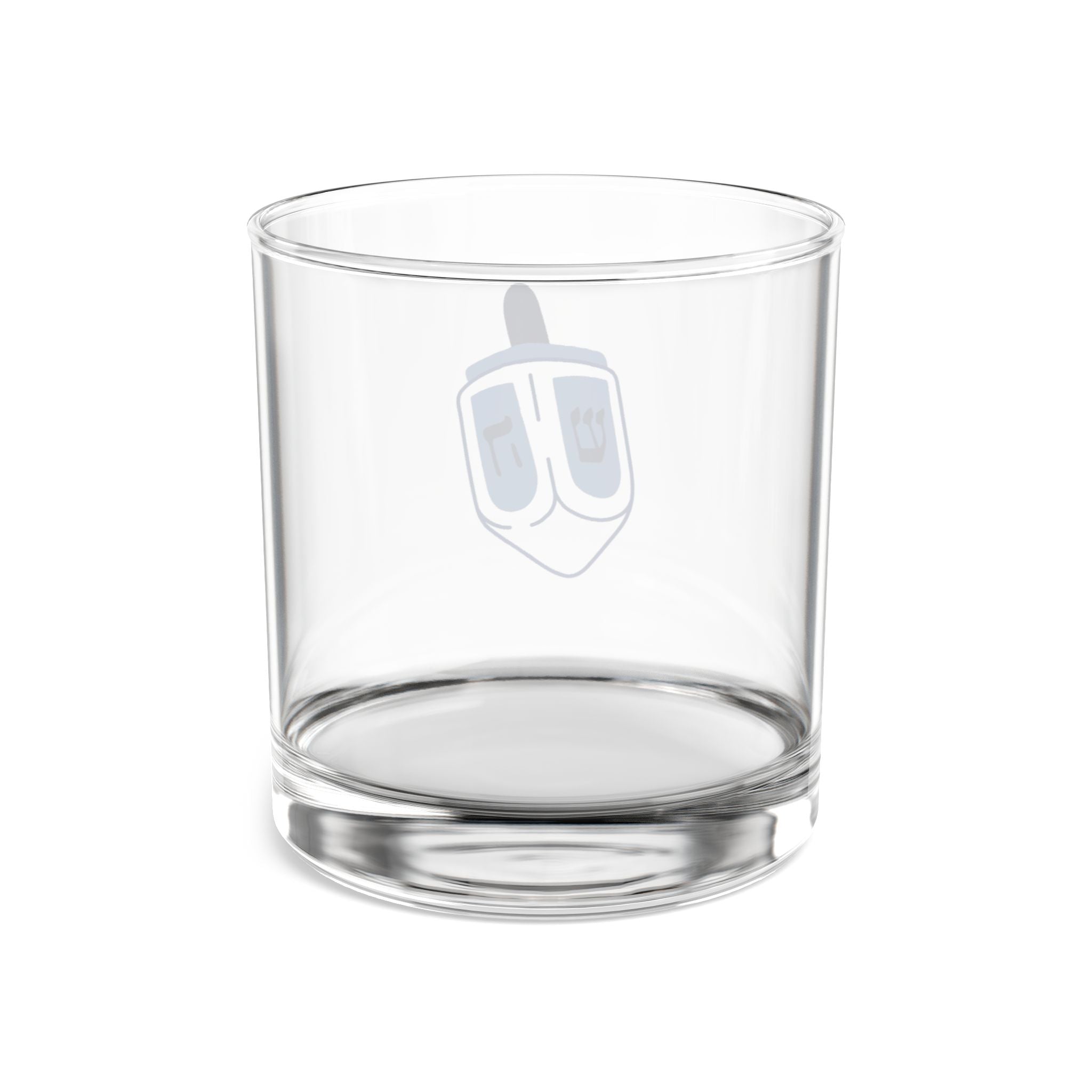 Hanukkah Rocks Glass, 10oz | Dreidel Design, Jewish Gifts, Celebration Drinkware, Holiday Pub Glass, Festive Barware