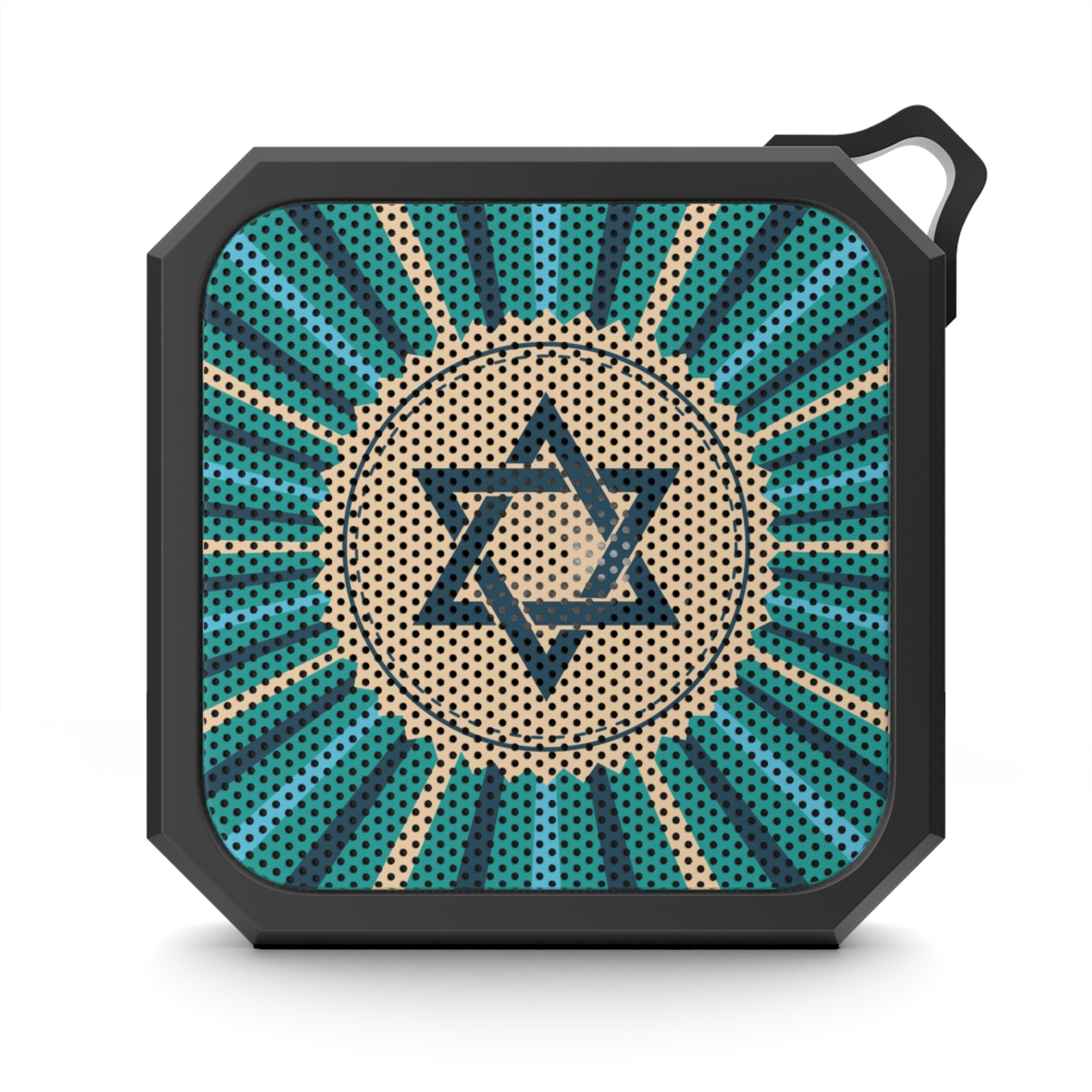 Bluetooth Outdoor Speaker with Star of David Design, Waterproof Speaker for Hiking