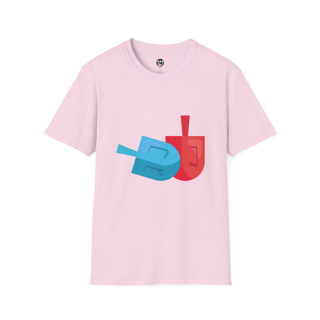 Dreidel T-Shirt with Colorful Design - Perfect for Celebrations, Gifts, Birthdays, Casual Wear, and Family Gatherings