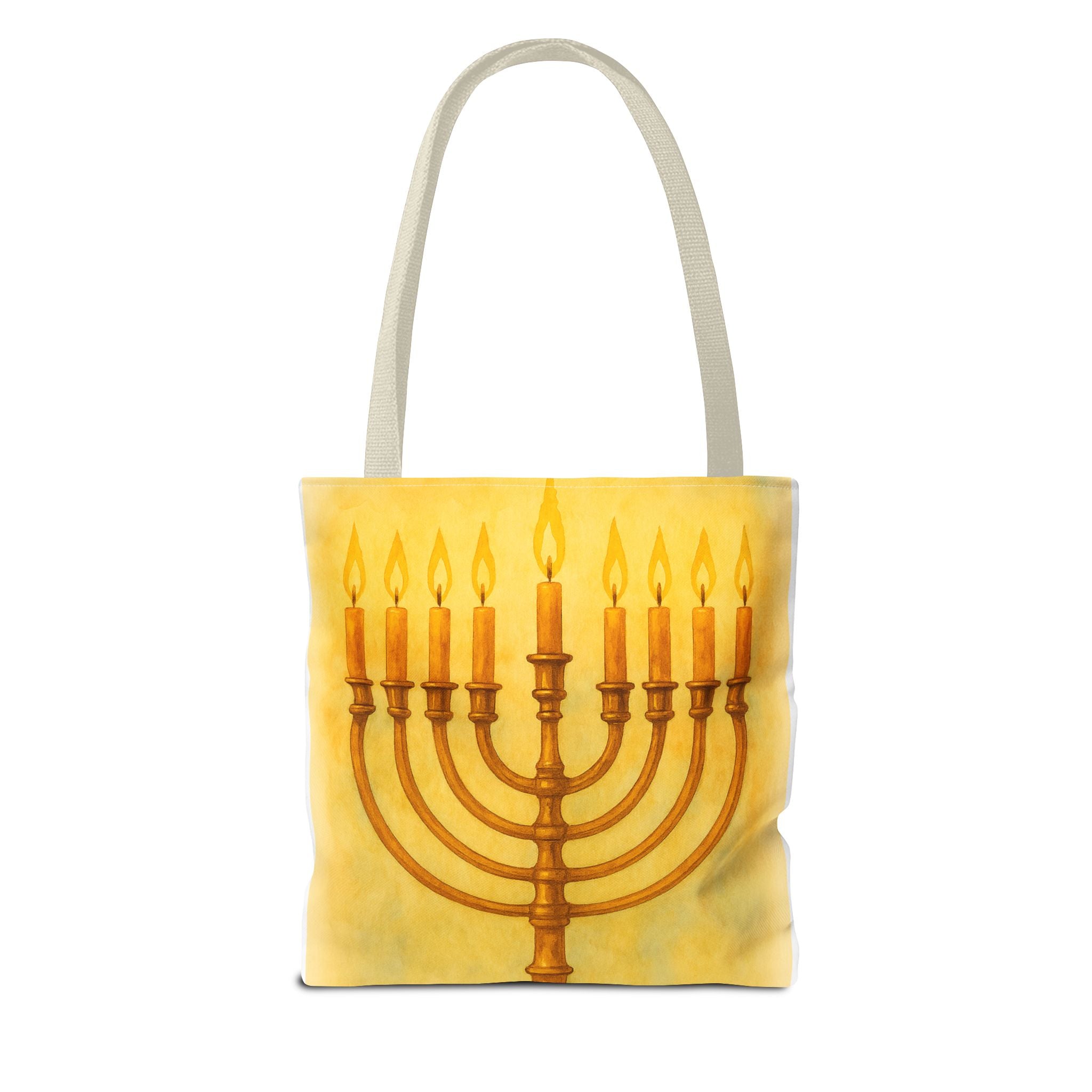 Menorah Tote Bag | Hanukkah Tote | Holiday Gift | Reusable Shopping Bag | Jewish Festival Essentials