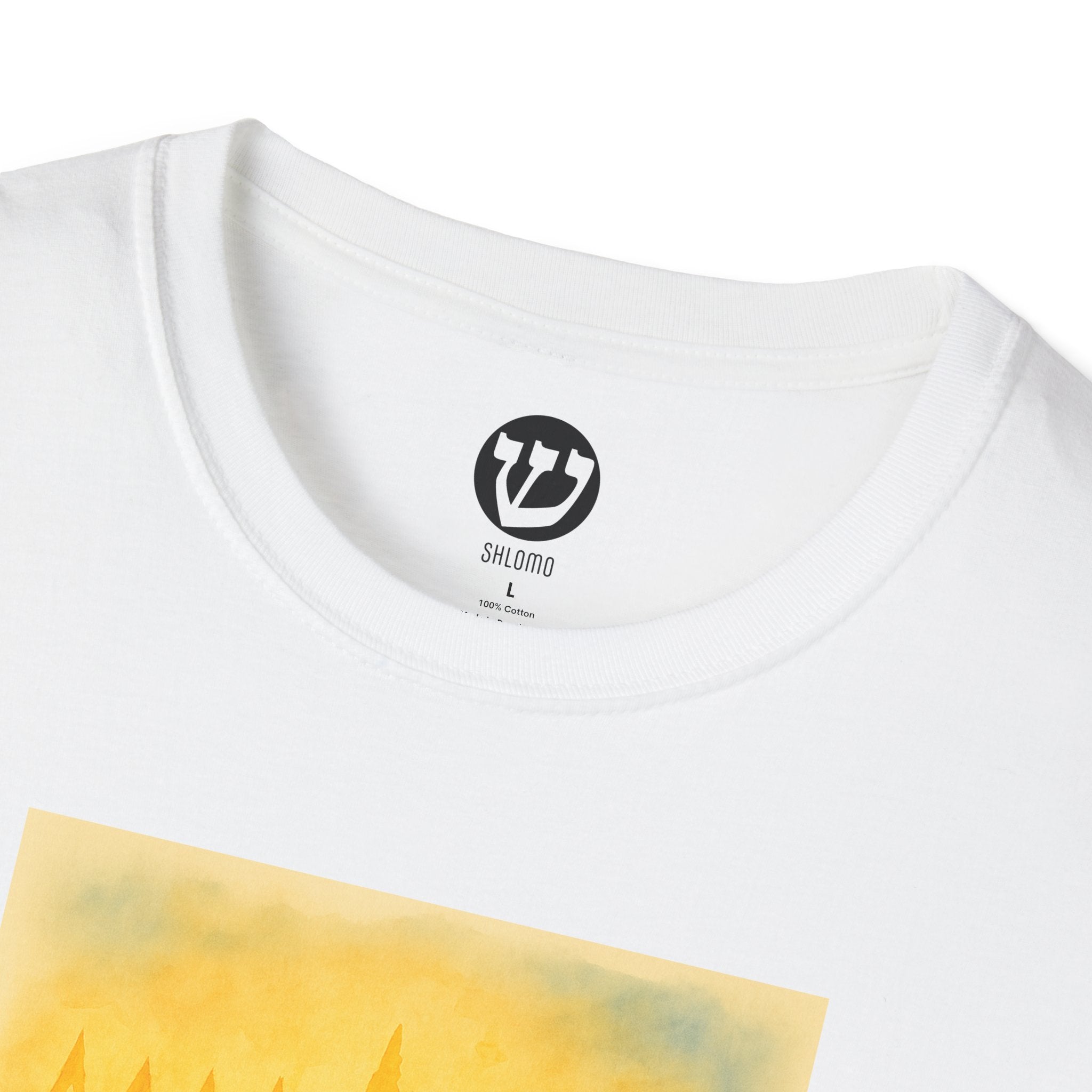 Chanukah Menorah T-Shirt, Unisex Softstyle Tee, Holiday Gift, Jewish Apparel, Festival of Lights, Men and Women Clothing