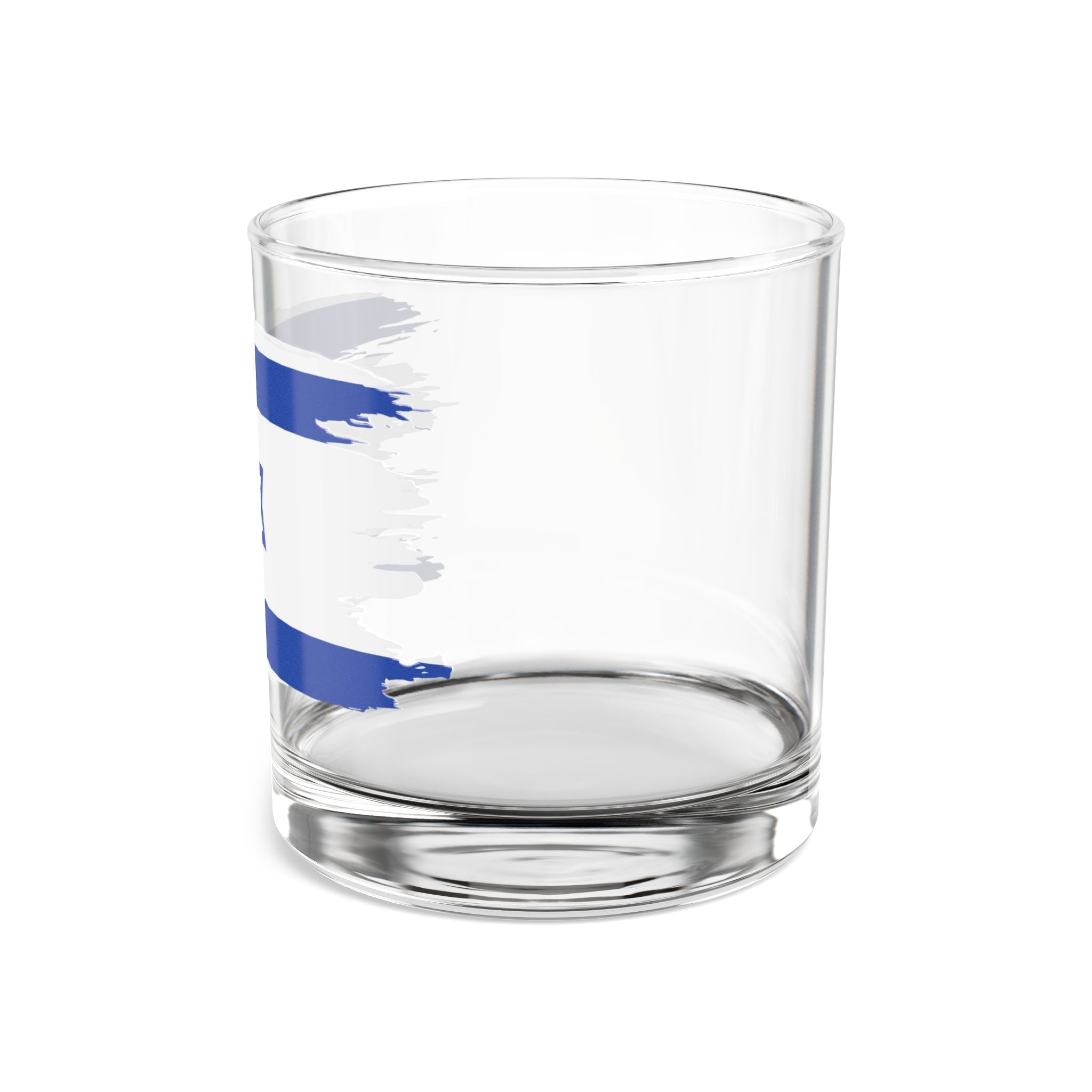 Israeli Flag Rocks Glass, 10oz | Perfect for Celebrations, Home Bar, Gifts, Collectibles