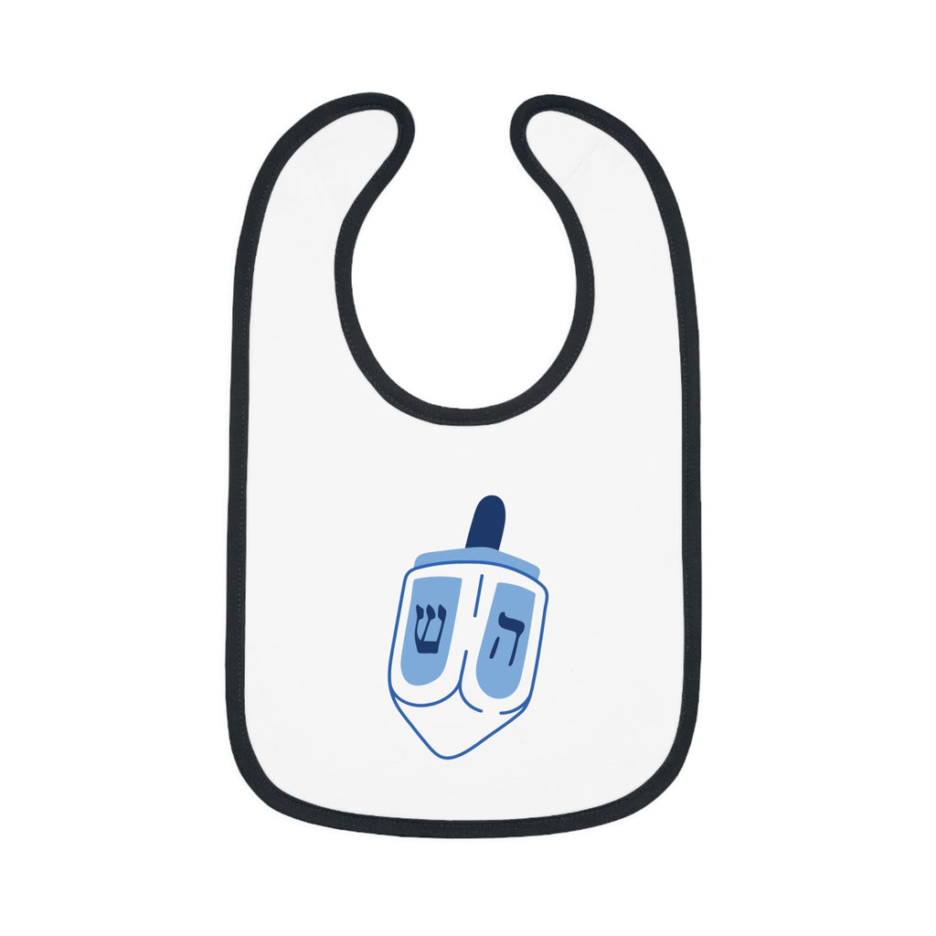 Baby Dreidel Bib, Cute Baby Bib, Hanukkah Gift, Holiday Accessories, Baby Shower Gift, Infant Feeding