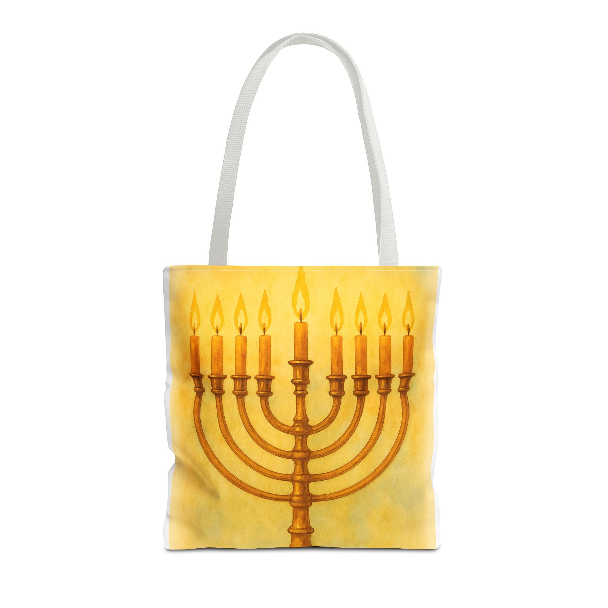 Menorah Tote Bag | Hanukkah Tote | Holiday Gift | Reusable Shopping Bag | Jewish Festival Essentials