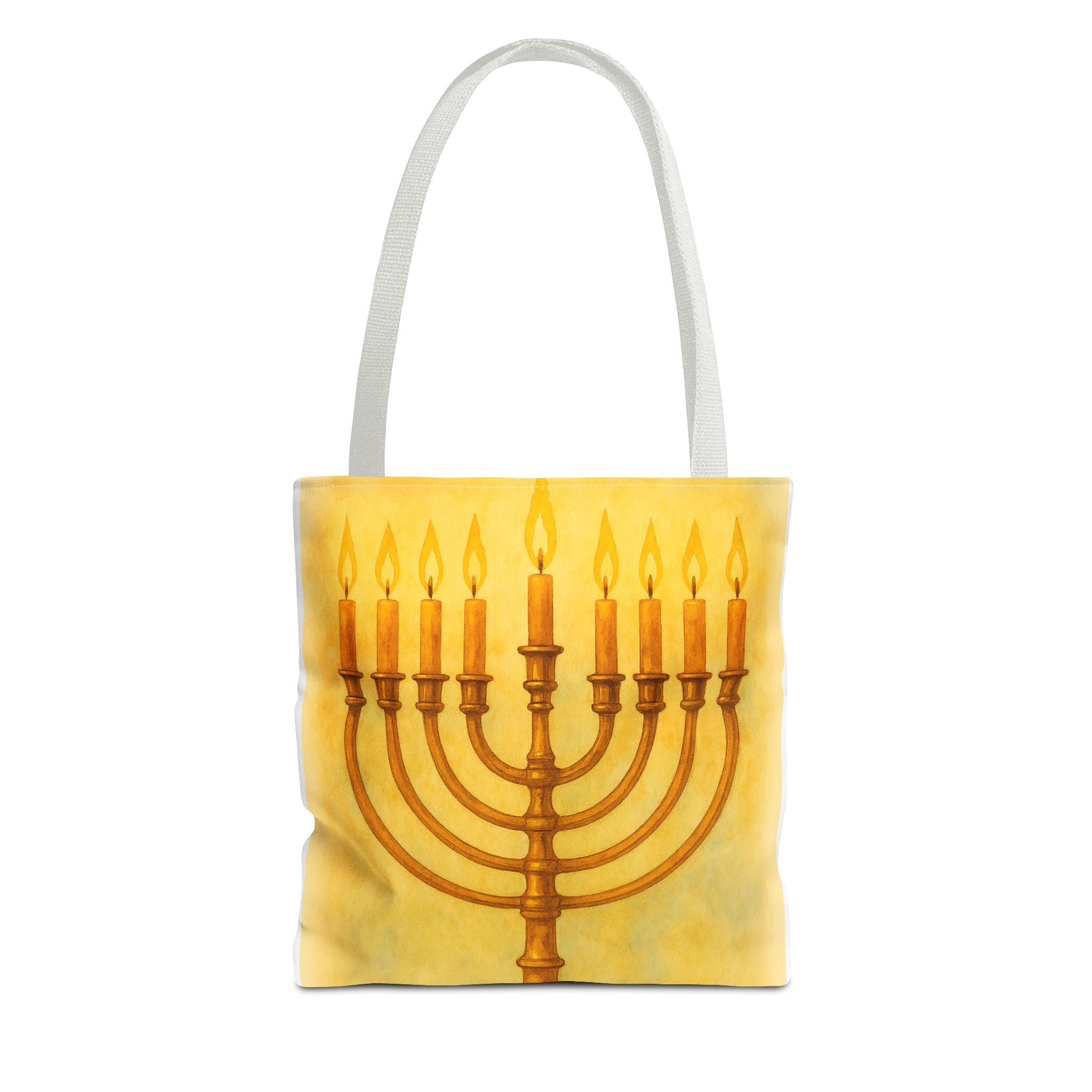 Menorah Tote Bag | Hanukkah Tote | Holiday Gift | Reusable Shopping Bag | Jewish Festival Essentials