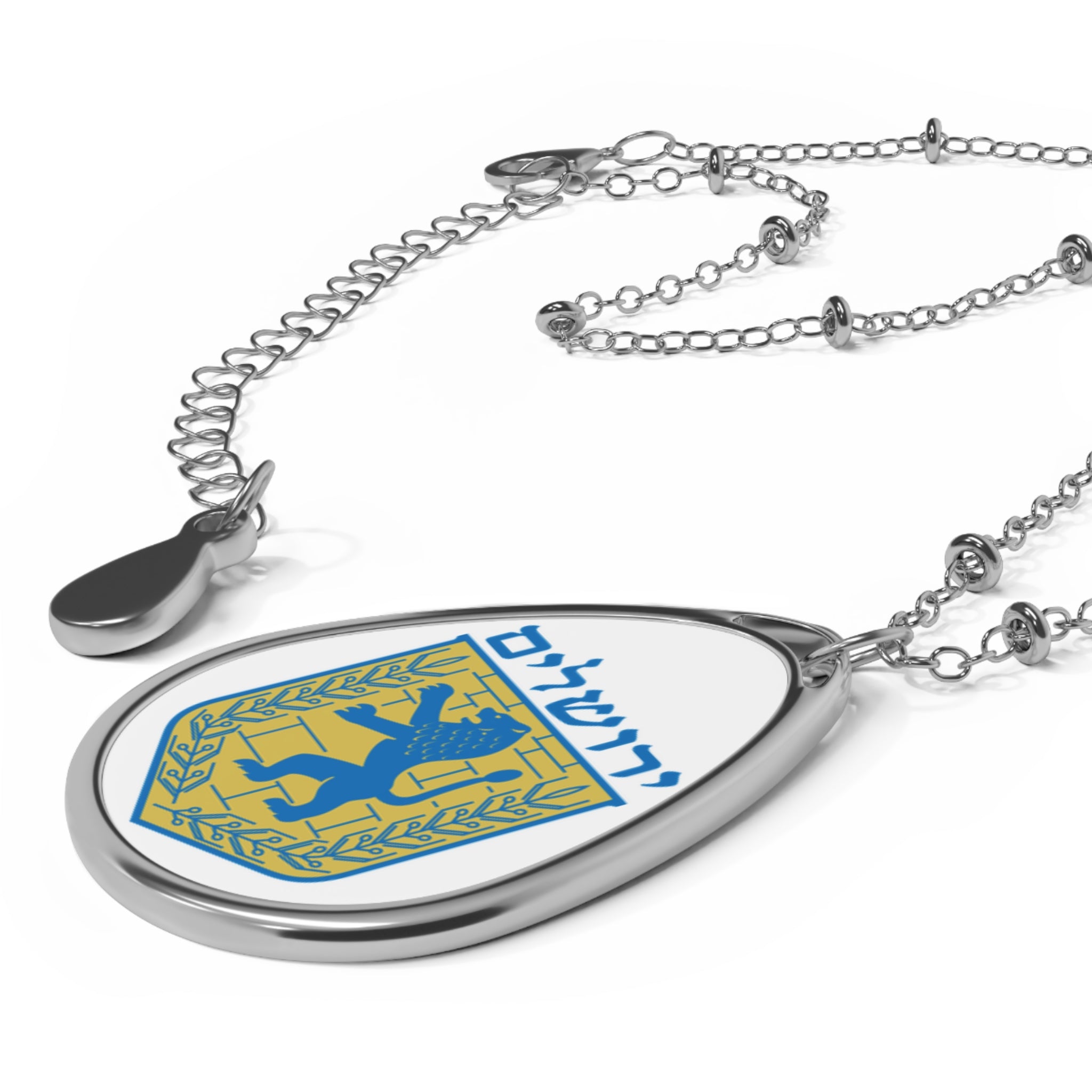 Jerusalem Oval Necklace with Symbolic Charm, Meaningful Gift for Occasions, Personalized Jewelry, Inspirational Accessory, Elegant Women's Pendant