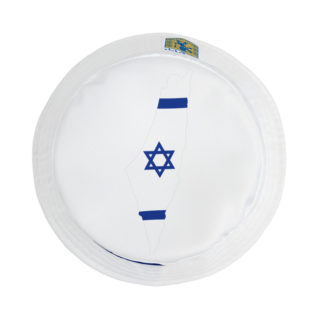 Israel Flag Bucket Hat, Stylish Summer Hat, AOP Design, Perfect Gift for Travelers, Beach Wear, Festivals, Outdoor Activities