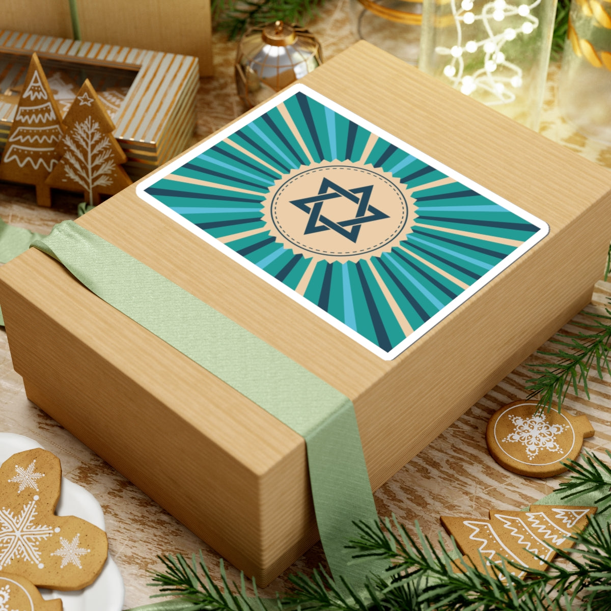 Jewish Star Kiss-Cut Stickers | Colorful Vinyl Decals for Laptops, Water Bottles, Gifts, Celebrations