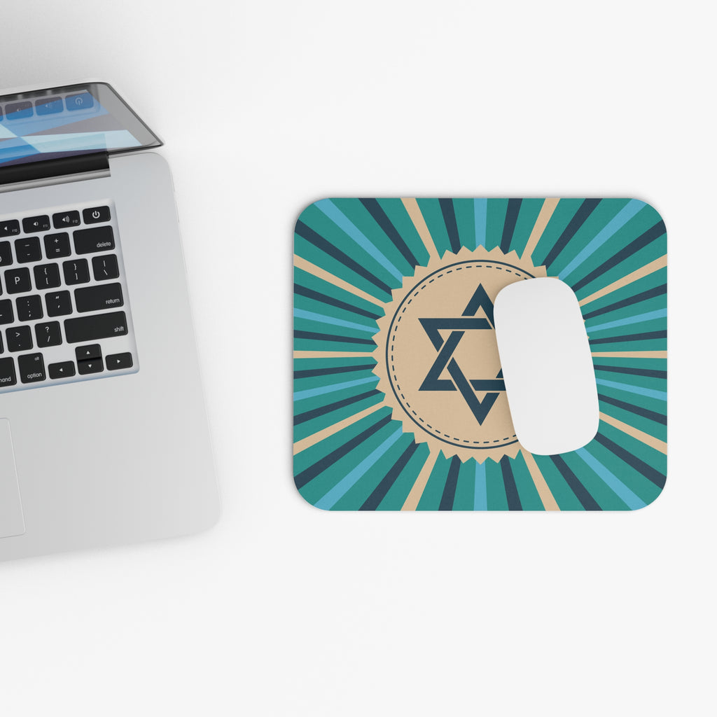 Star of David Mouse Pad - Jewish Decor, Desk Accessory, Office Gift, Chanukah Present