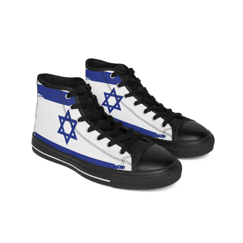 Stylish Sneakers with Star of David Design, Trendy Footwear for Celebrations, Unique Gift for Men, Casual Fashion, Holiday Ready