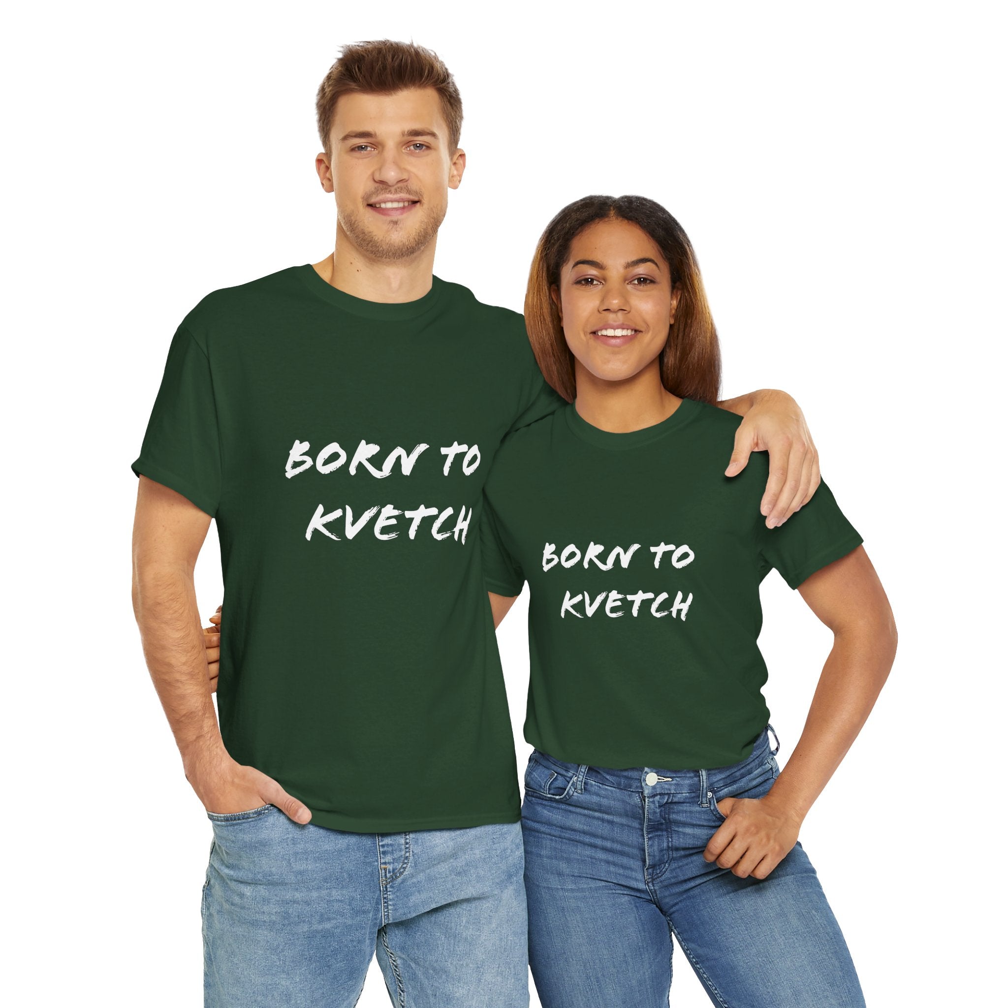 Born to Kvetch Unisex Heavy Cotton Tee | Comfy Everyday Wear, Gift for Friends, Fun Casual Outfits, Funny Quote Shirt, Perfect for Birthdays
