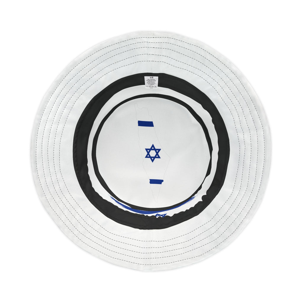 Israel Flag Bucket Hat, Stylish Summer Hat, AOP Design, Perfect Gift for Travelers, Beach Wear, Festivals, Outdoor Activities