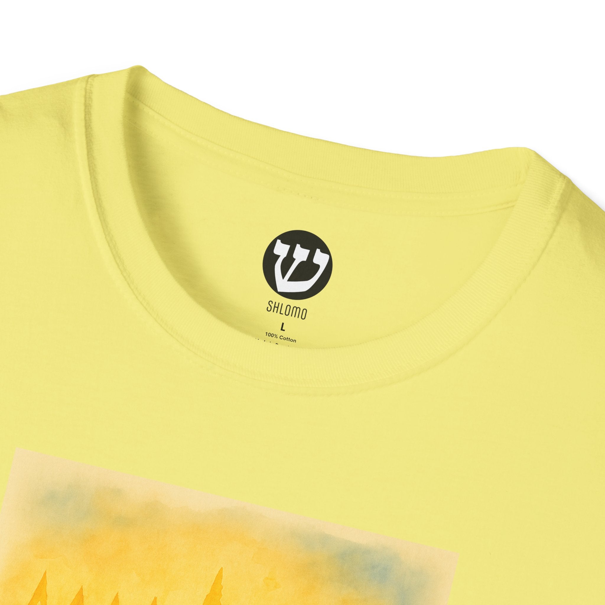 Chanukah Menorah T-Shirt, Unisex Softstyle Tee, Holiday Gift, Jewish Apparel, Festival of Lights, Men and Women Clothing