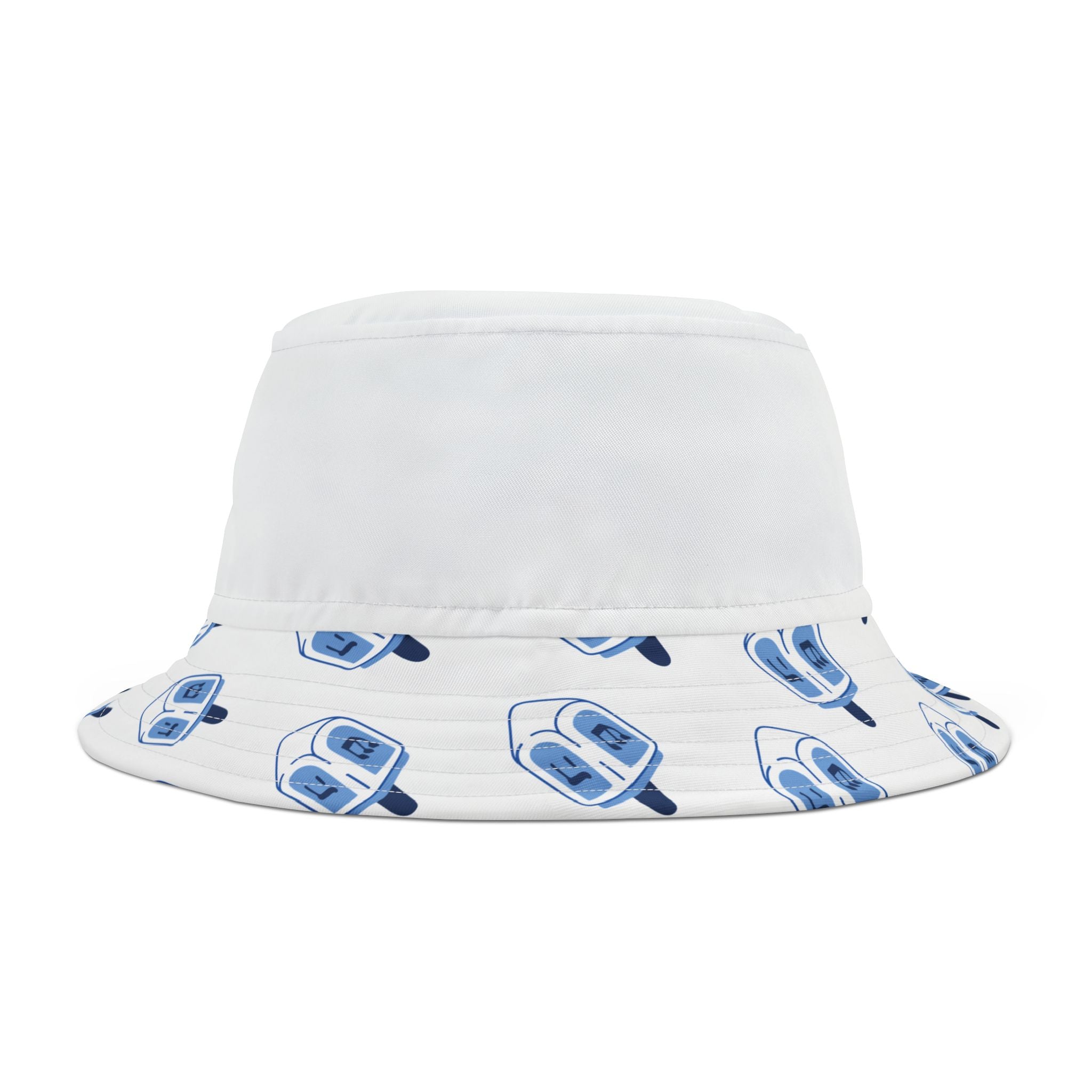 Colorful Dreidel Bucket Hat - Fun Sun Protection, Unique Gift for Hanukkah, Summer Go-To Hats, Outdoor Adventures, Festival Fashion