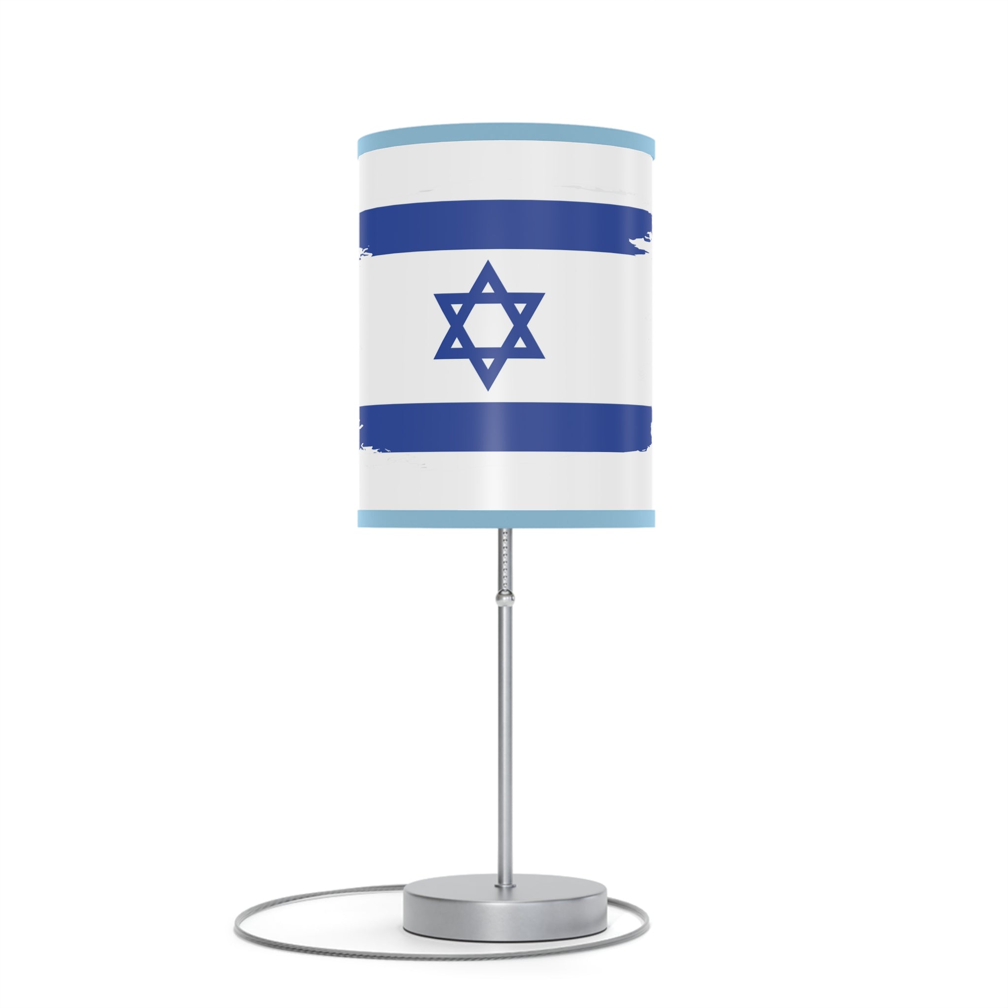 Israeli Flag Desk Lamp, Decorative Night Light, Home Office Decor, Unique Gift for Holidays, Modern Style Table Lamp
