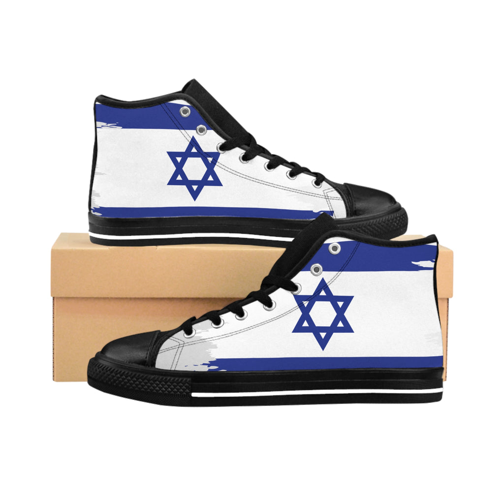 Stylish Sneakers with Star of David Design, Trendy Footwear for Celebrations, Unique Gift for Men, Casual Fashion, Holiday Ready