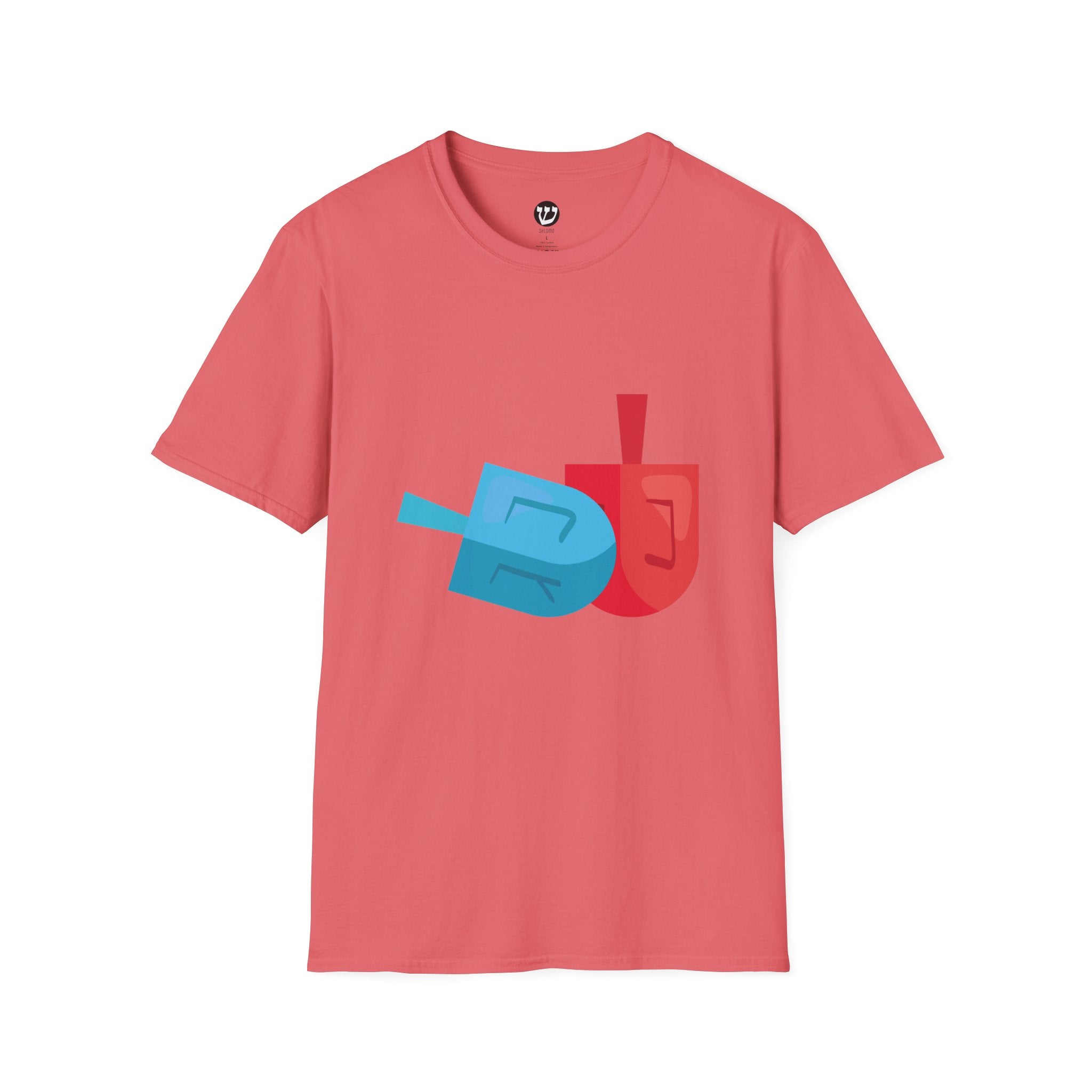 Dreidel T-Shirt with Colorful Design - Perfect for Celebrations, Gifts, Birthdays, Casual Wear, and Family Gatherings