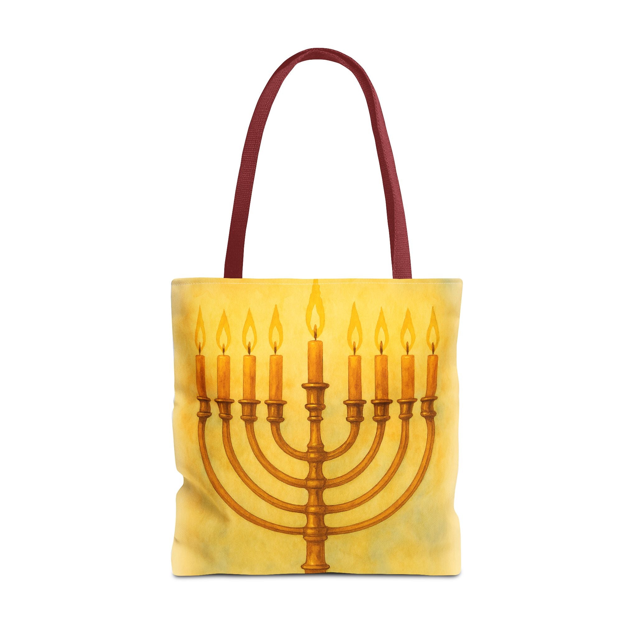 Menorah Tote Bag | Hanukkah Tote | Holiday Gift | Reusable Shopping Bag | Jewish Festival Essentials