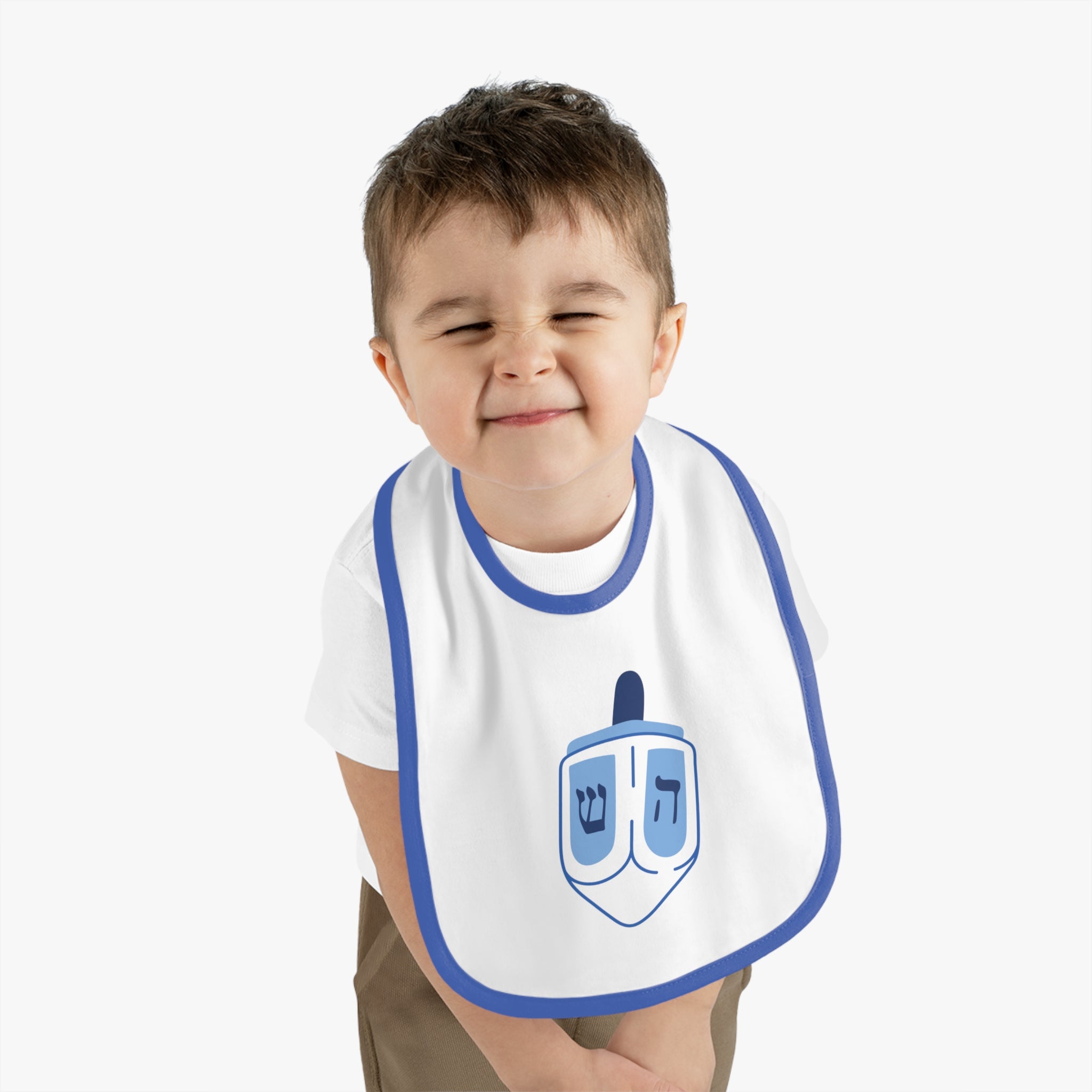 Baby Dreidel Bib, Cute Baby Bib, Hanukkah Gift, Holiday Accessories, Baby Shower Gift, Infant Feeding