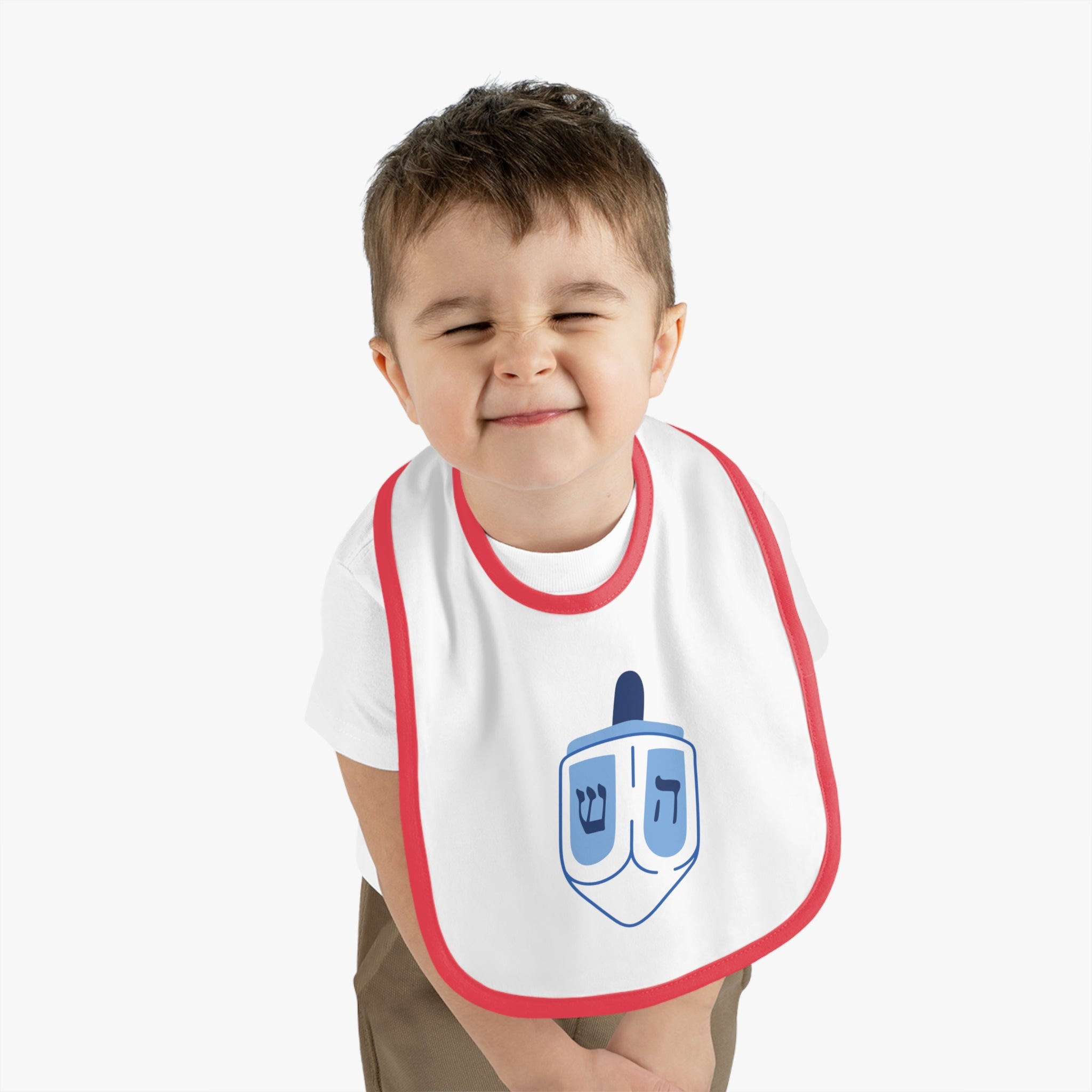 Baby Dreidel Bib, Cute Baby Bib, Hanukkah Gift, Holiday Accessories, Baby Shower Gift, Infant Feeding