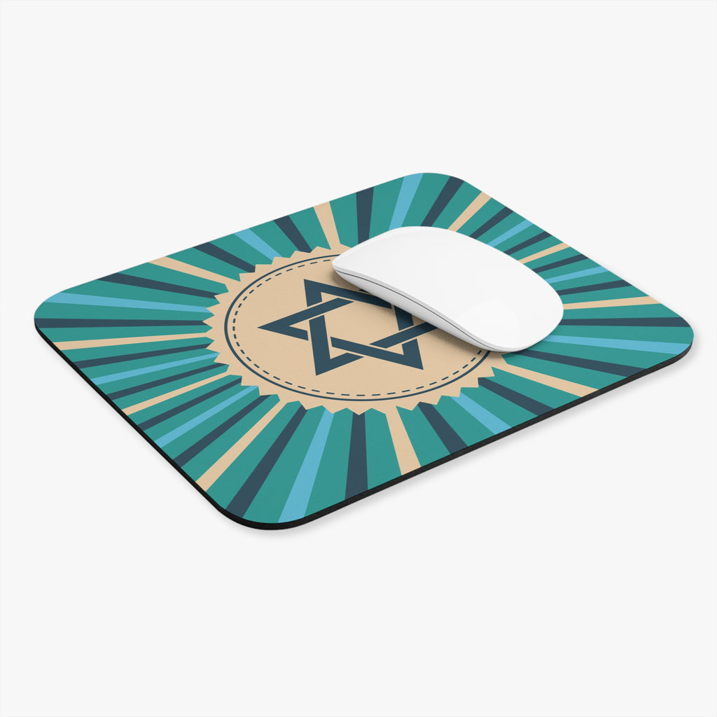 Star of David Mouse Pad - Jewish Decor, Desk Accessory, Office Gift, Chanukah Present