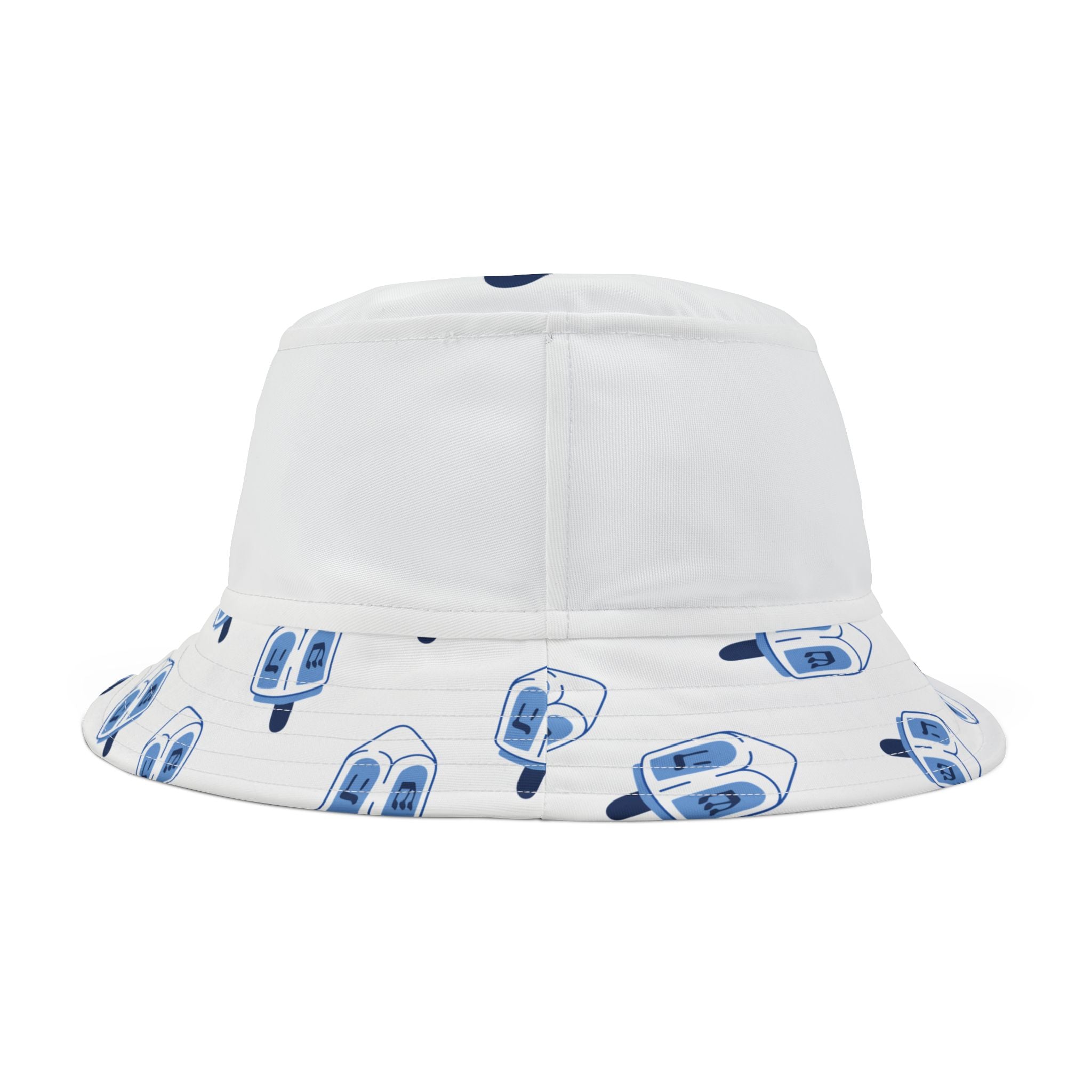 Colorful Dreidel Bucket Hat - Fun Sun Protection, Unique Gift for Hanukkah, Summer Go-To Hats, Outdoor Adventures, Festival Fashion