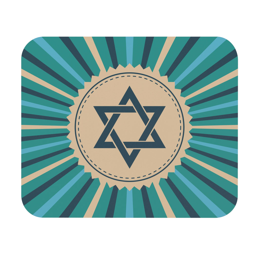 Star of David Mouse Pad - Jewish Decor, Desk Accessory, Office Gift, Chanukah Present