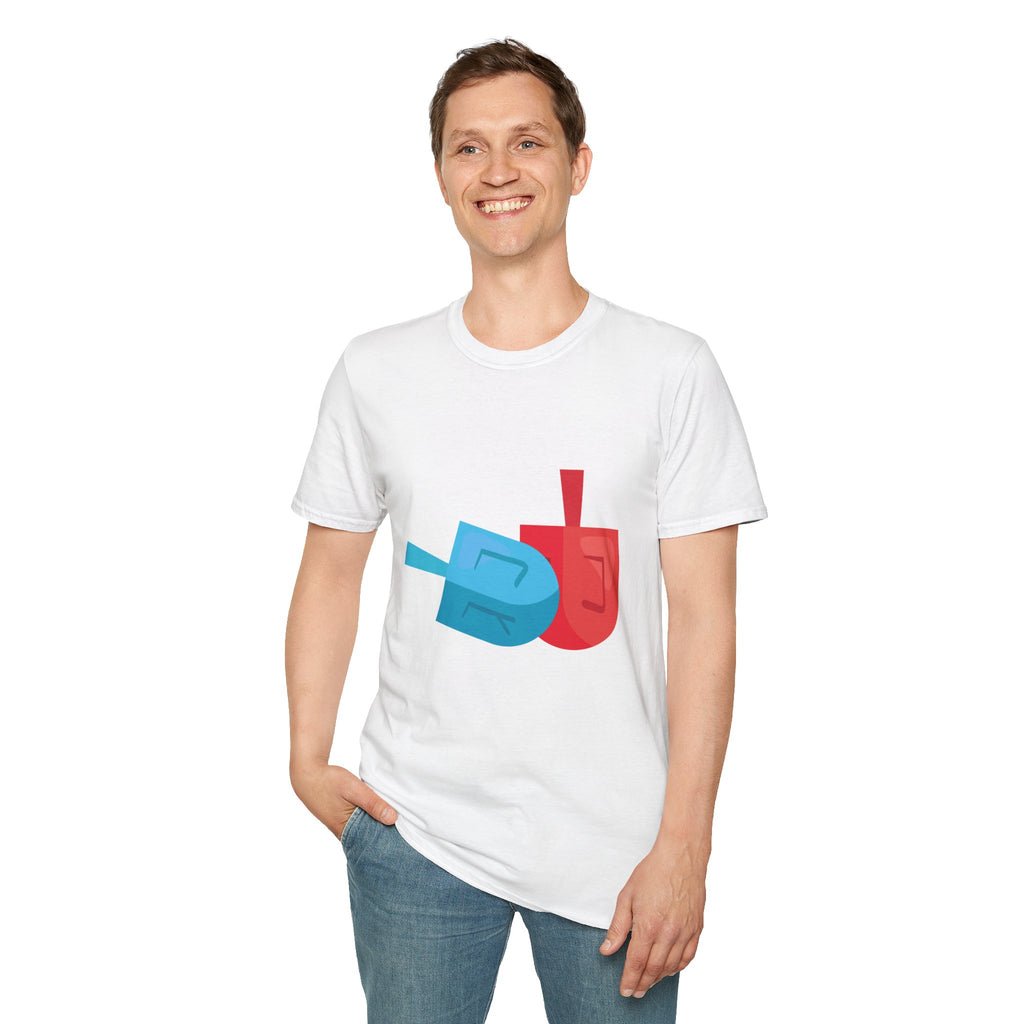 Dreidel T-Shirt with Colorful Design - Perfect for Celebrations, Gifts, Birthdays, Casual Wear, and Family Gatherings