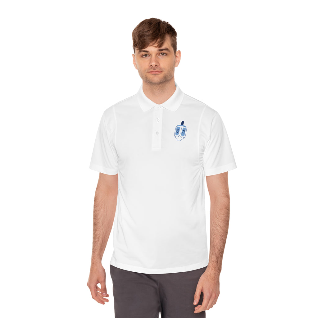 Men's Dreidel Sport Polo Shirt - Casual Comfort for Active Lifestyle, Perfect for Golf, Tennis, Father's Day, Birthday Gifts, Summer Style