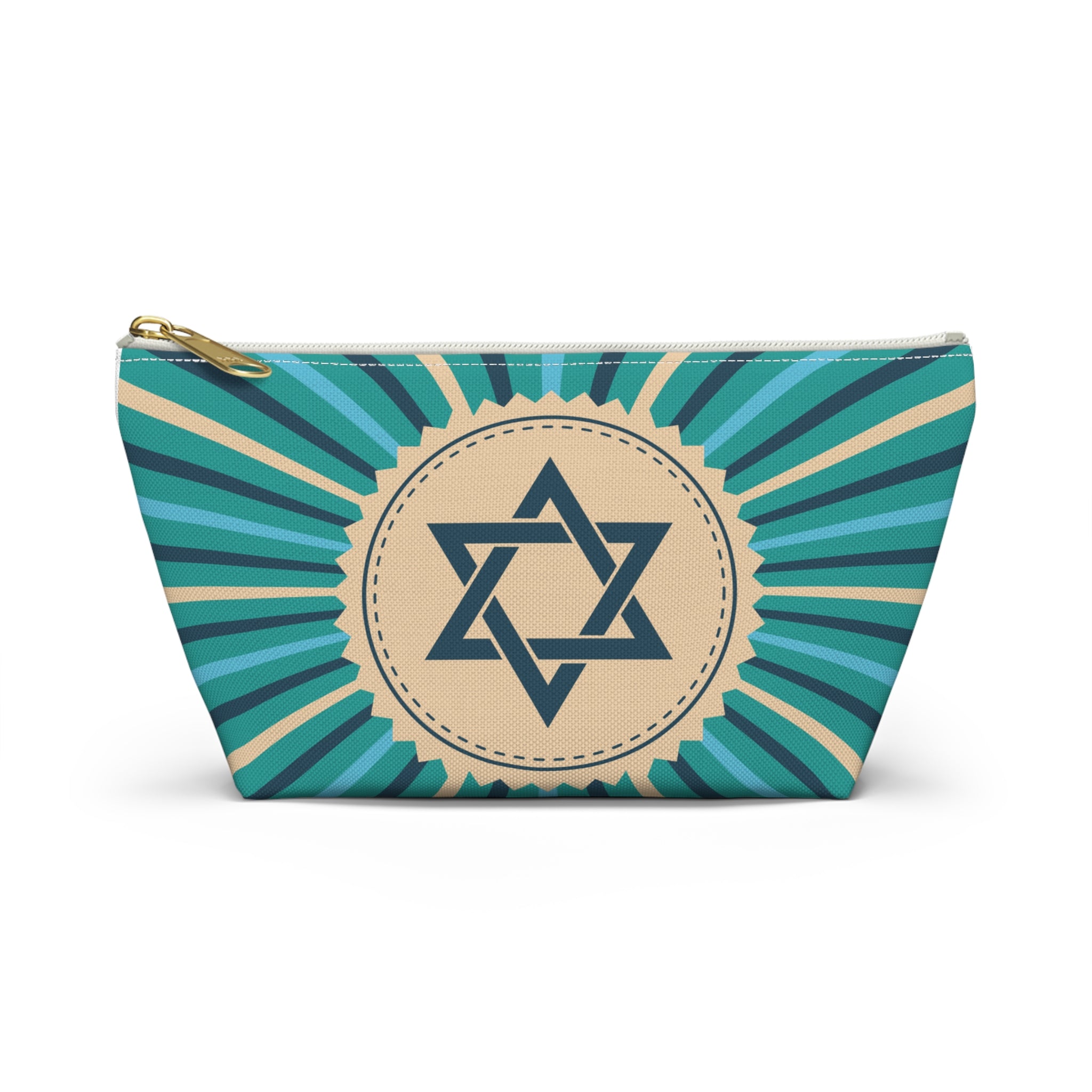 Star of David Jewelry Accessory Pouch, Stylish Travel Makeup Bag