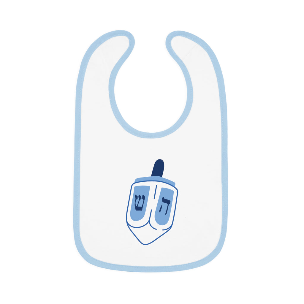Baby Dreidel Bib, Cute Baby Bib, Hanukkah Gift, Holiday Accessories, Baby Shower Gift, Infant Feeding