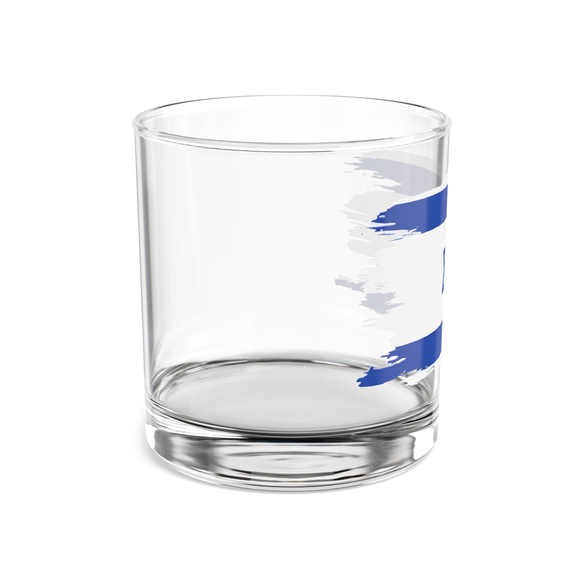 Israeli Flag Rocks Glass, 10oz | Perfect for Celebrations, Home Bar, Gifts, Collectibles