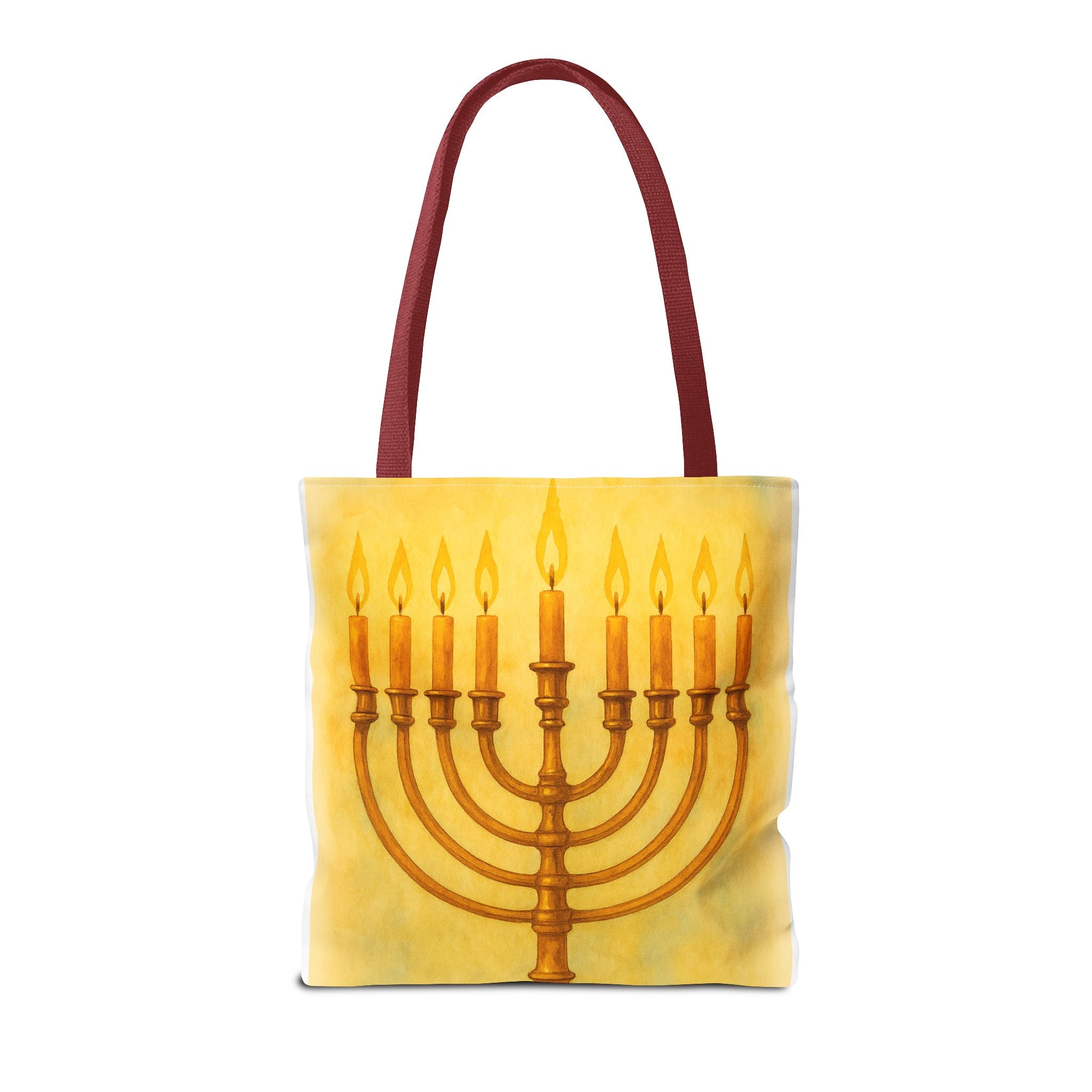 Menorah Tote Bag | Hanukkah Tote | Holiday Gift | Reusable Shopping Bag | Jewish Festival Essentials